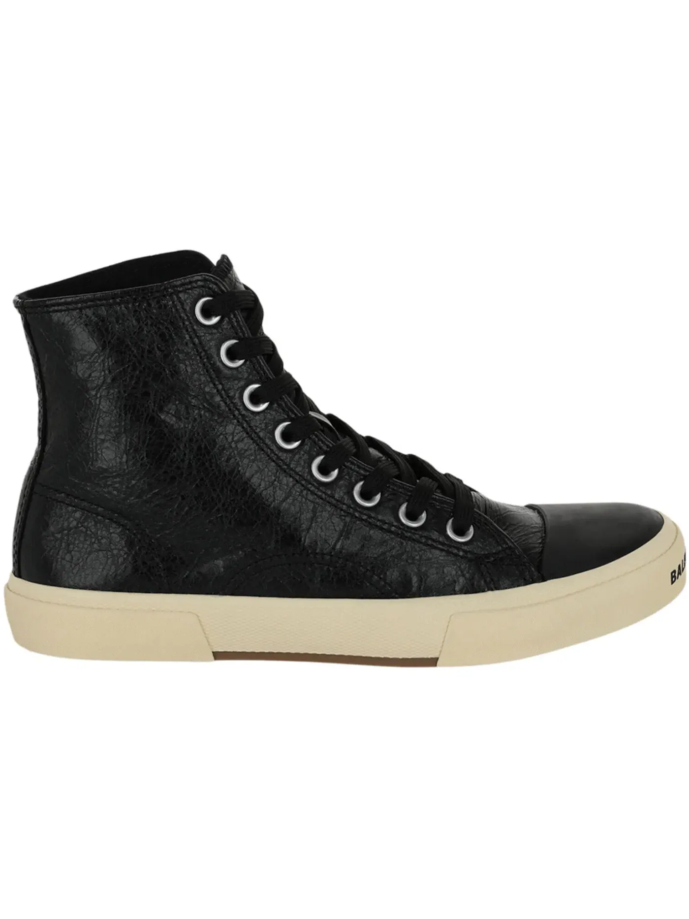 Кроссовки мужские Balenciaga Paris High, высокие, кожаные — изображение 1 из 3, черный