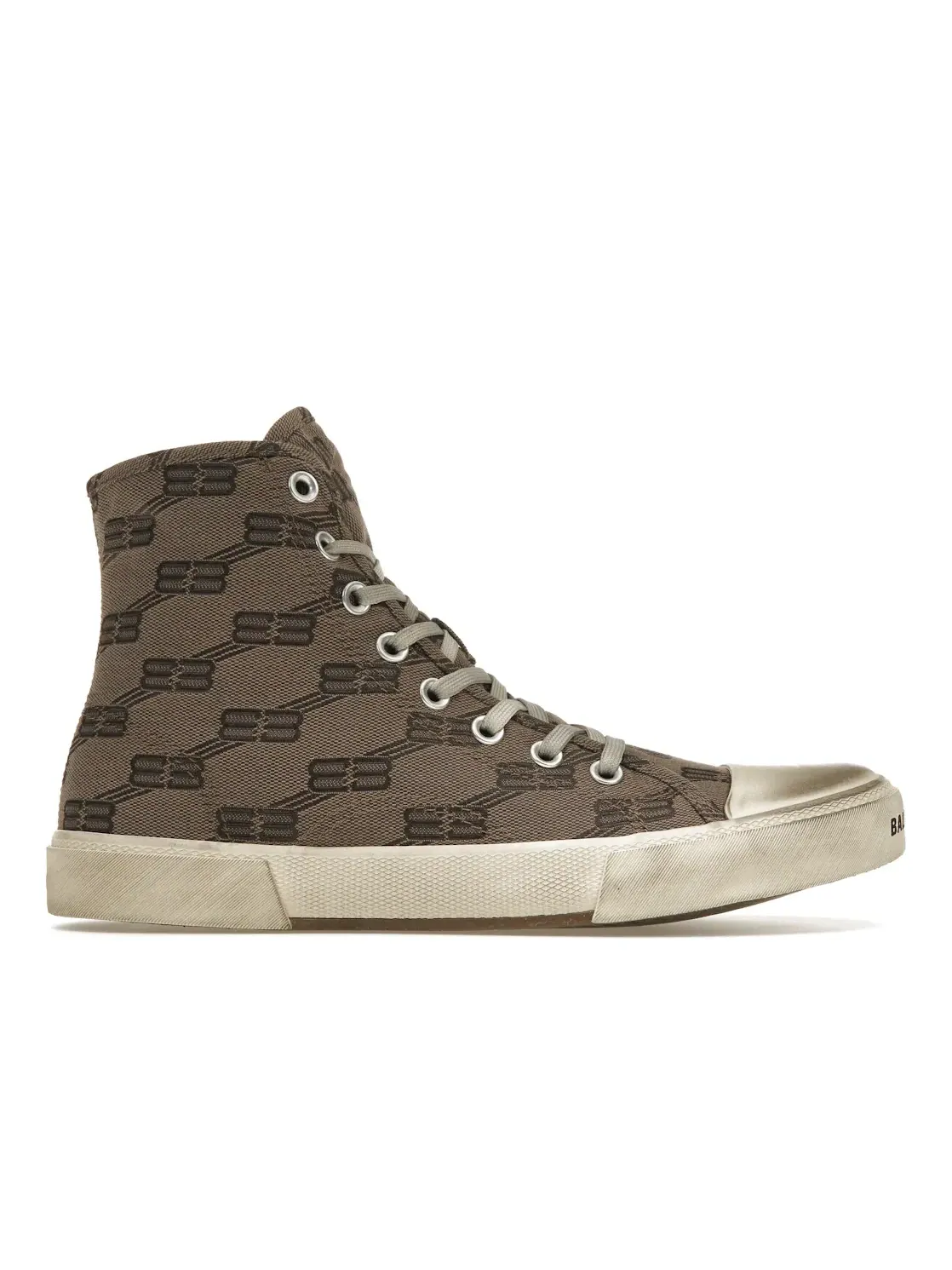 Кроссовки Balenciaga Paris High Top с принтом BB Monogram — изображение 1 из 4