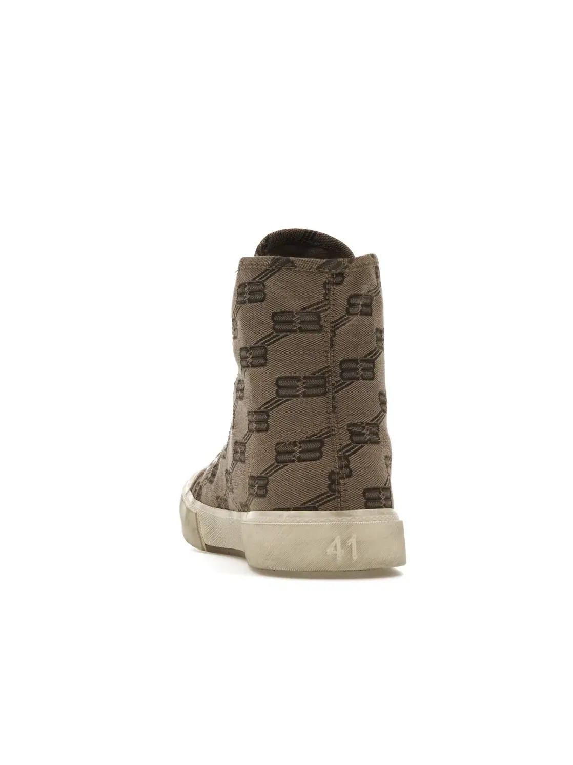 Кроссовки Balenciaga Paris High Top с принтом BB Monogram — изображение 4 из 4