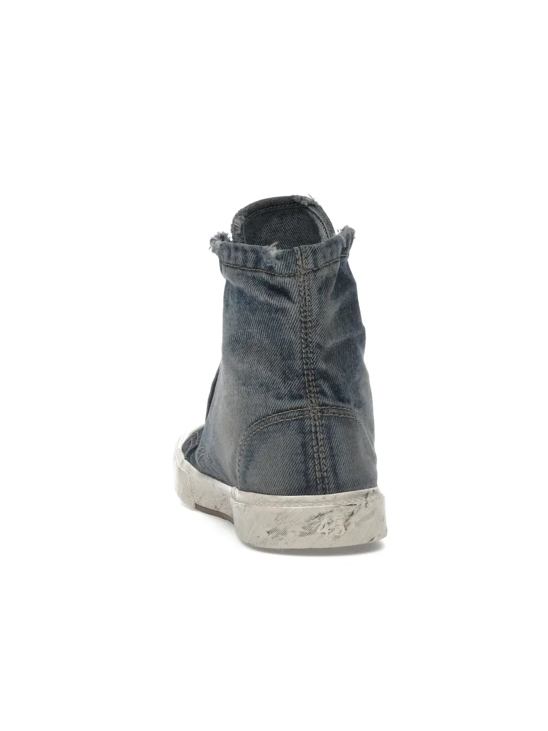 Кроссовки мужские Balenciaga Paris High Top, с принтом — изображение 4 из 4, синий/бежевый