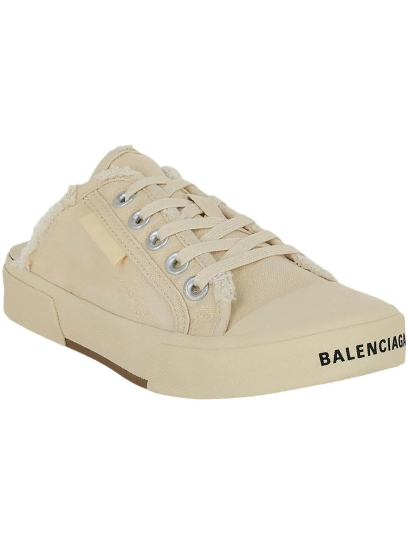 Мюли женские Balenciaga Paris Mule с эффектом потертости — изображение 2 из 3, белый