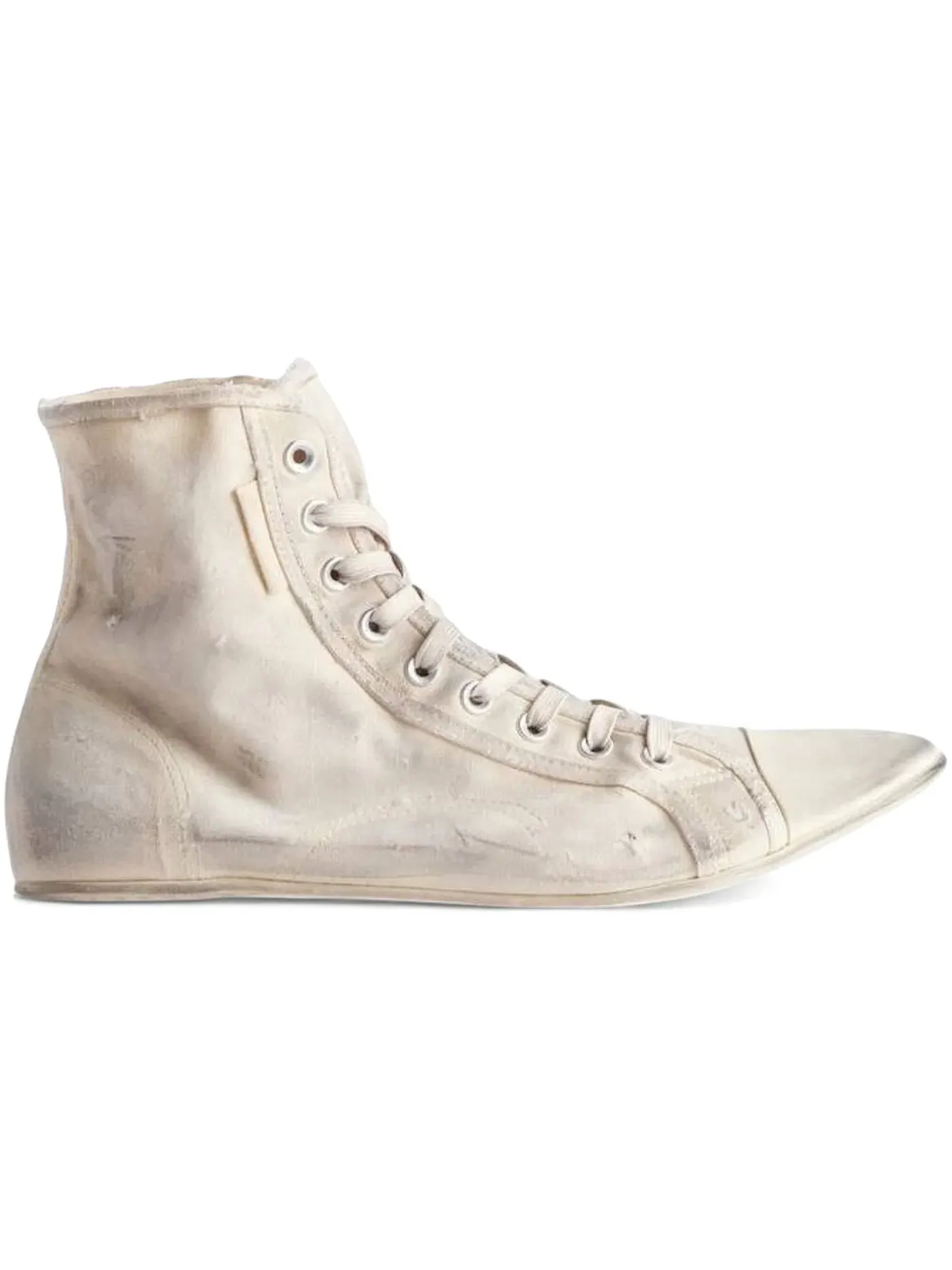 Кеды мужские Balenciaga Ultra Flat High, эффект поношенности — изображение 1 из 1, белый