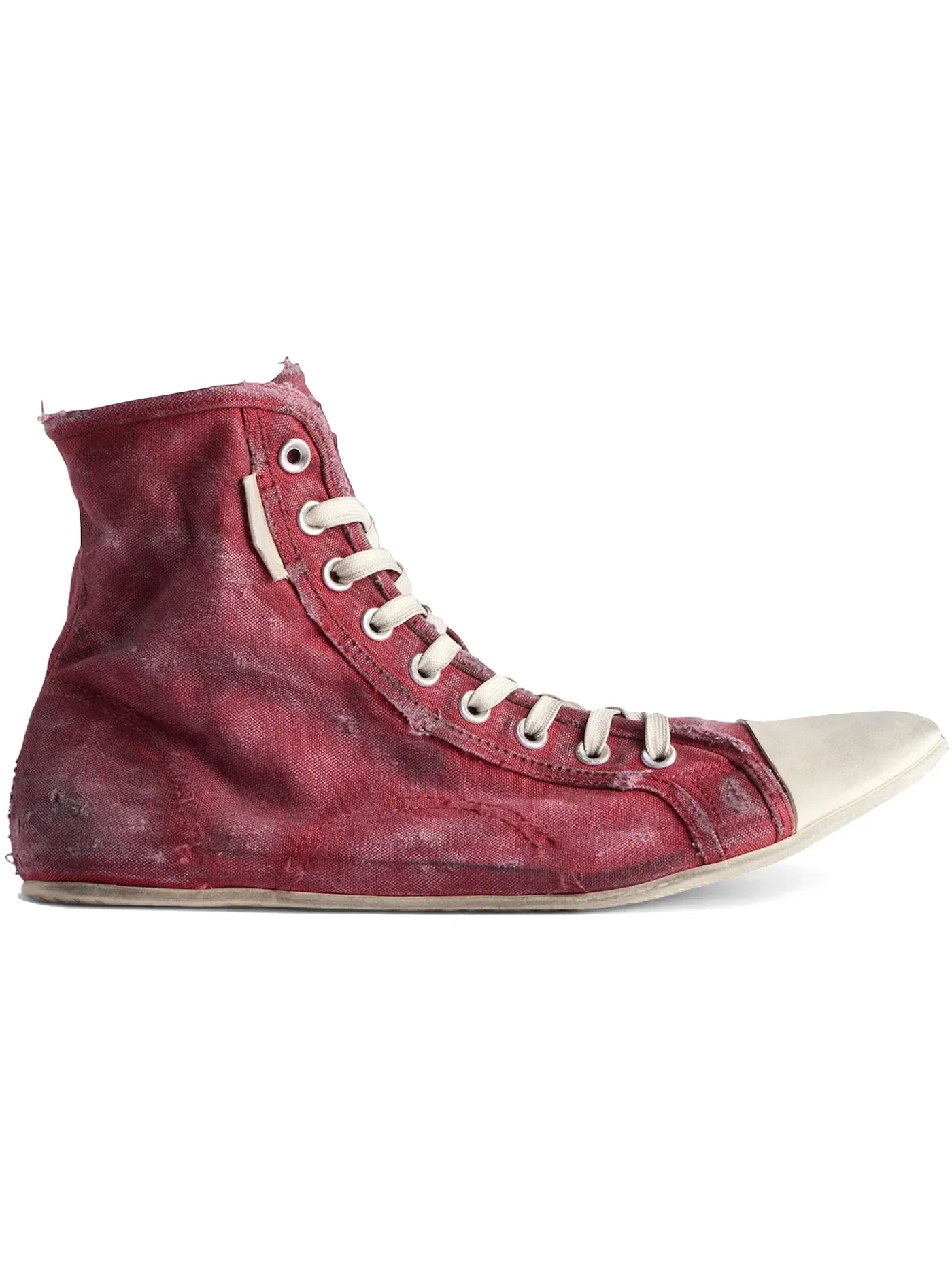 Кроссовки мужские Balenciaga Paris Ultra Flat High, с эффектом износа — изображение 1 из 1, красные
