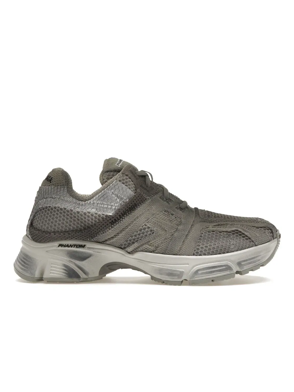 Кроссовки мужские Balenciaga Phantom Washed, с эффектом потертости — изображение 1 из 4, серый