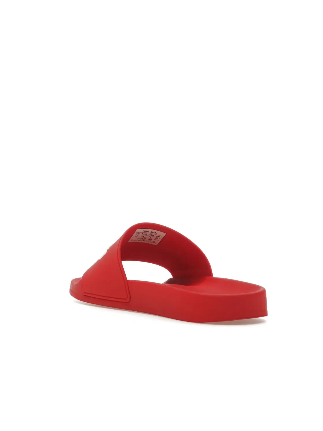 Шлепанцы мужские Balenciaga Pool Slide — изображение 4 из 4, красно-белый