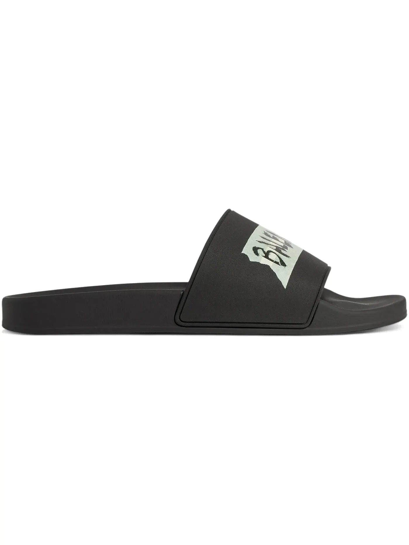 Сандалии-слайды Balenciaga Pool Slide Sandal — изображение 1 из 1, черный, белый