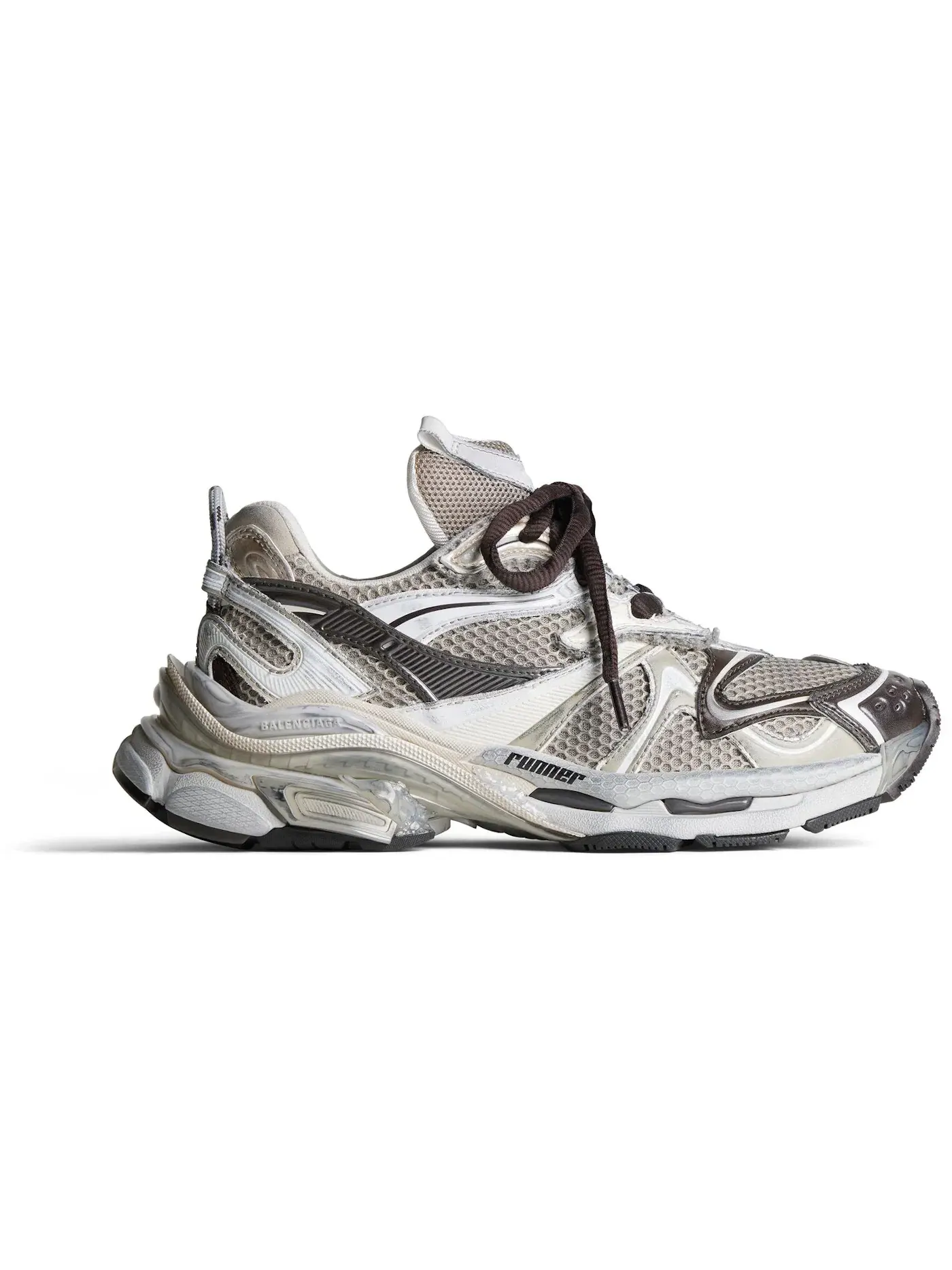 Кроссовки мужские Balenciaga Runner 2.0 — изображение 1 из 1, бежевый/коричневый/белый