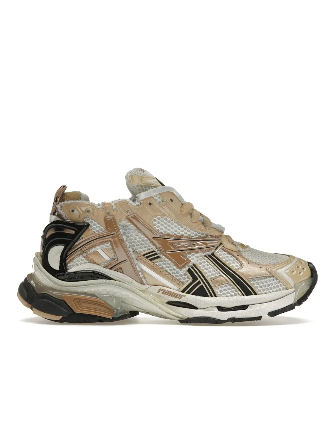 Кроссовки Balenciaga Runner — изображение 1 из 4, бежевый/черный/белый