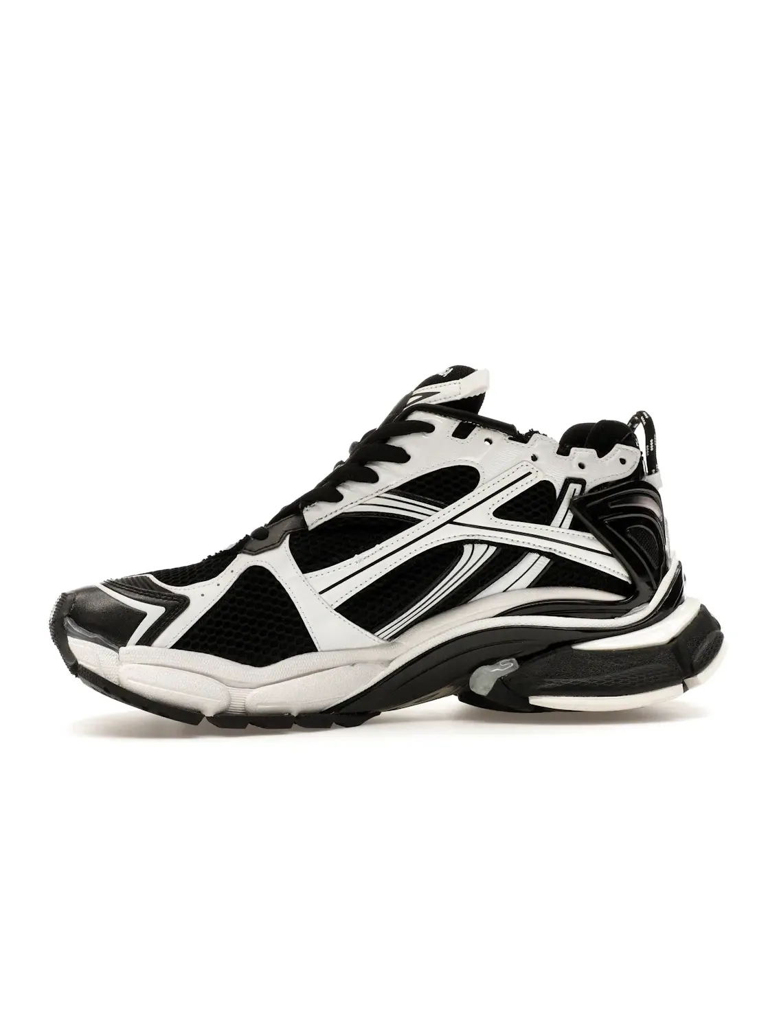 Кроссовки Balenciaga Runner, кожа и текстиль — изображение 3 из 4, черный/белый