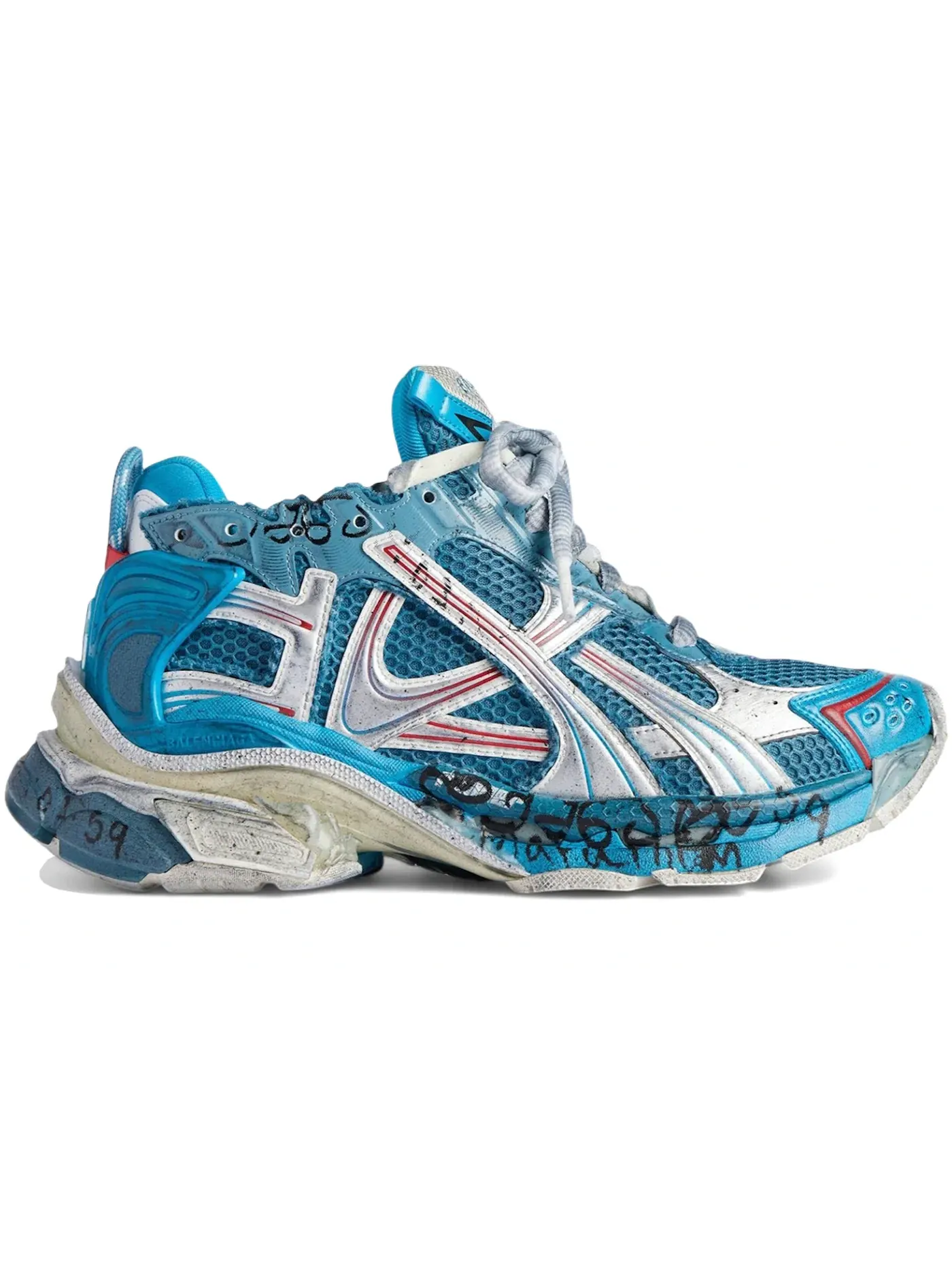 Кроссовки мужские Balenciaga Runner, с цветовыми блоками — изображение 1 из 1