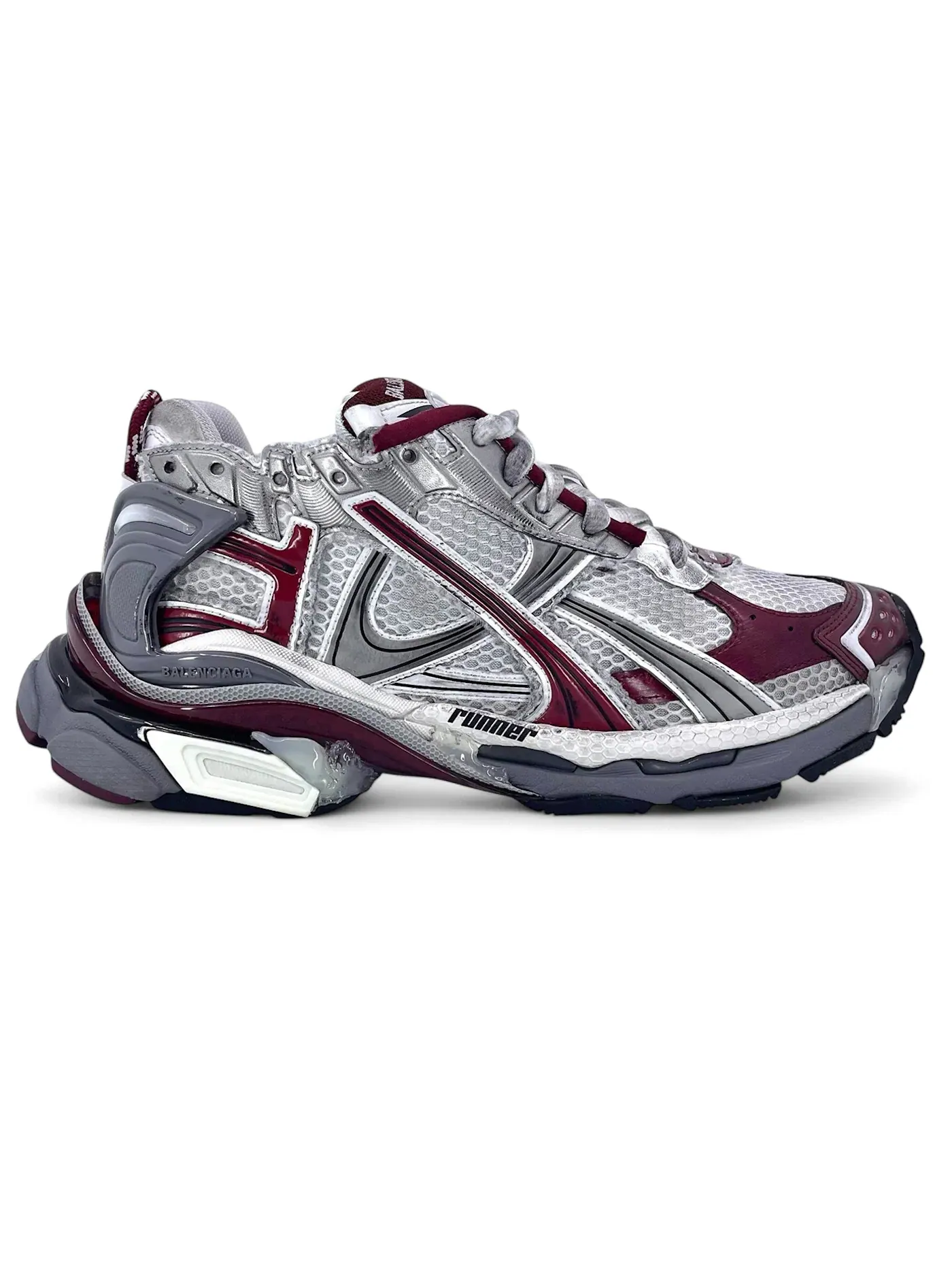 Кроссовки мужские Balenciaga Runner, массивный дизайн — изображение 1 из 1, белый/белый
