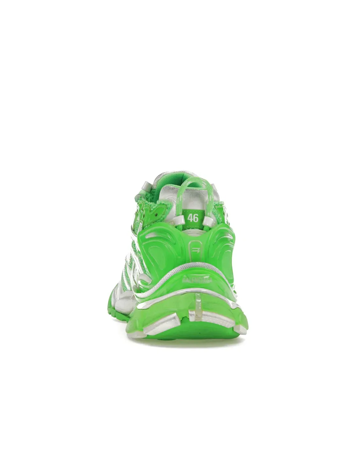 Кроссовки Balenciaga Runner, яркий дизайн — изображение 4 из 4, зеленый/белый