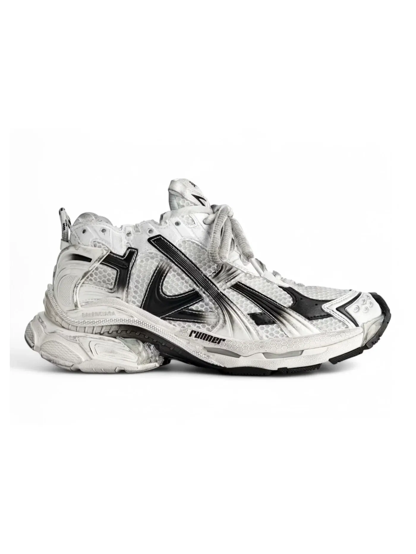 Кроссовки мужские Balenciaga Runner Gardient, с градиентом — изображение 1 из 1, белый/черный