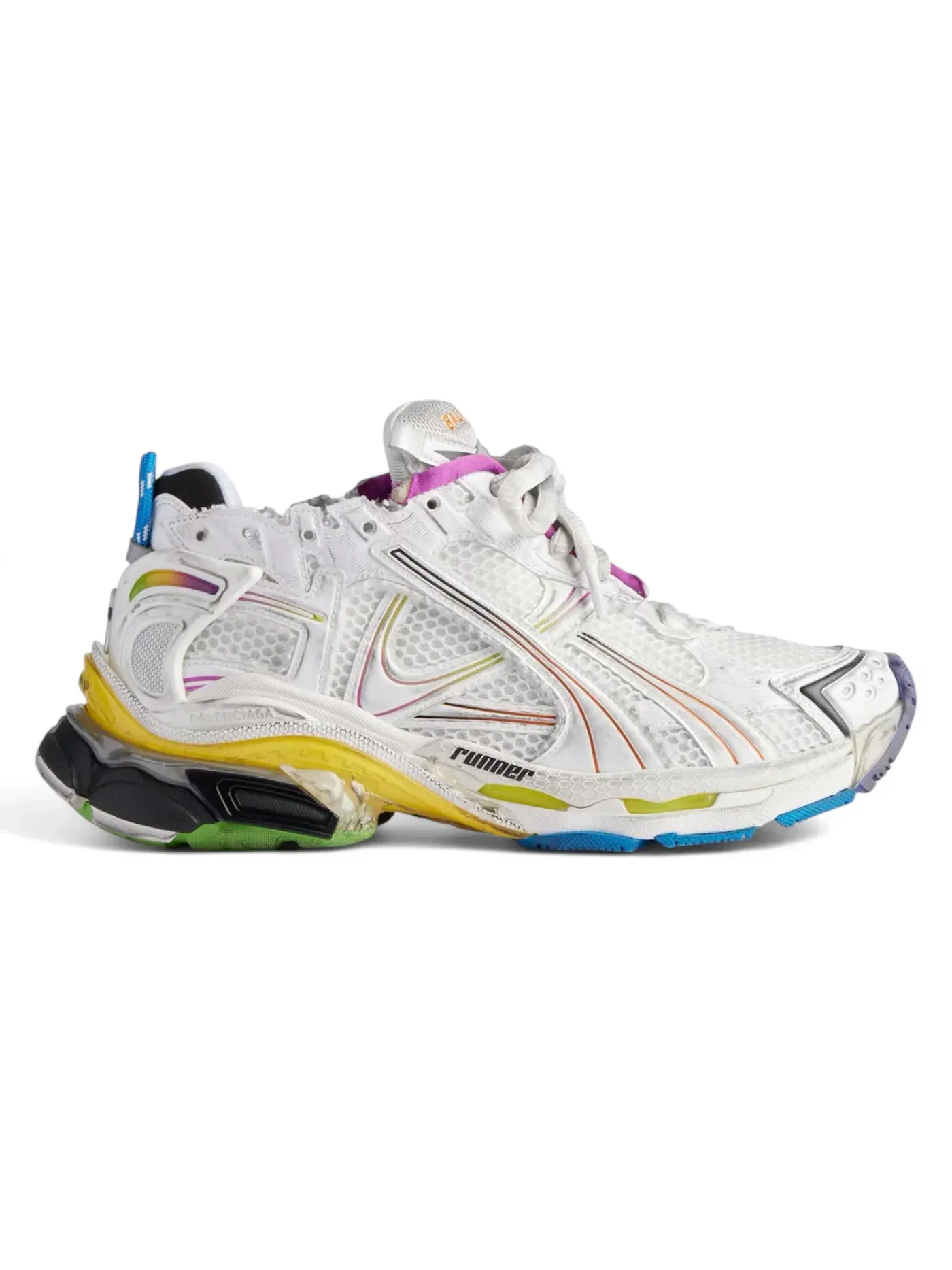 Кроссовки мужские Balenciaga Runner Gardient, градиентные — изображение 1 из 1, белый/мульти