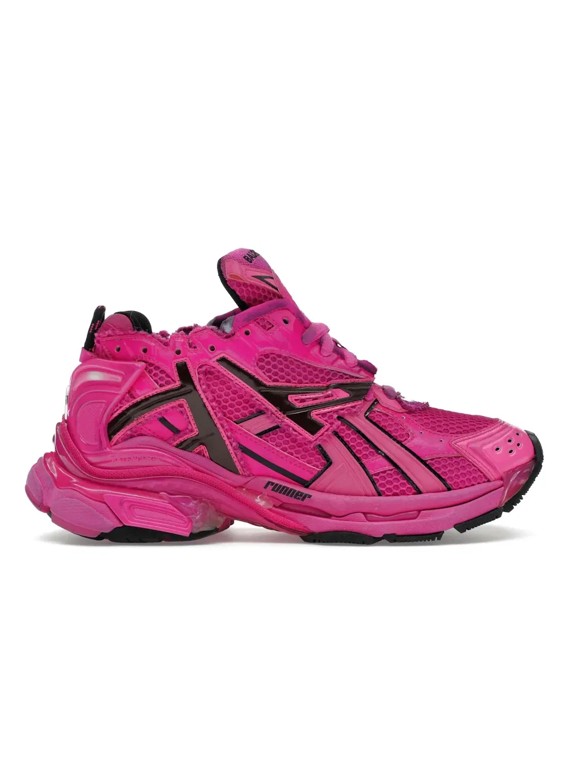 Кроссовки женские Balenciaga Runner, сетчатый верх — изображение 1 из 4, розовый/черный