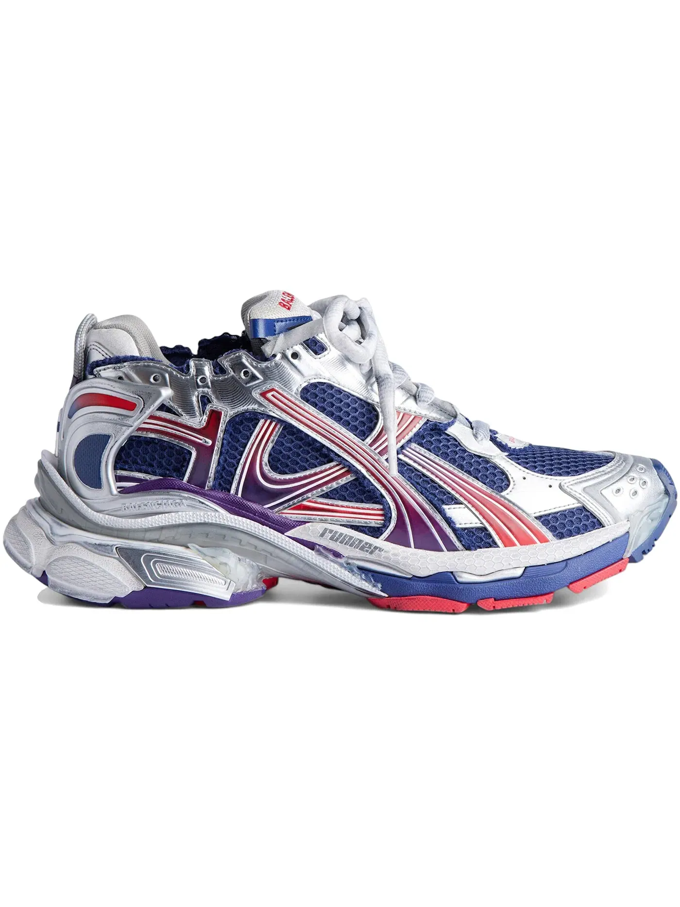 Кроссовки мужские Balenciaga Runner Градиентные Navy/Red/Grey — изображение 1 из 1