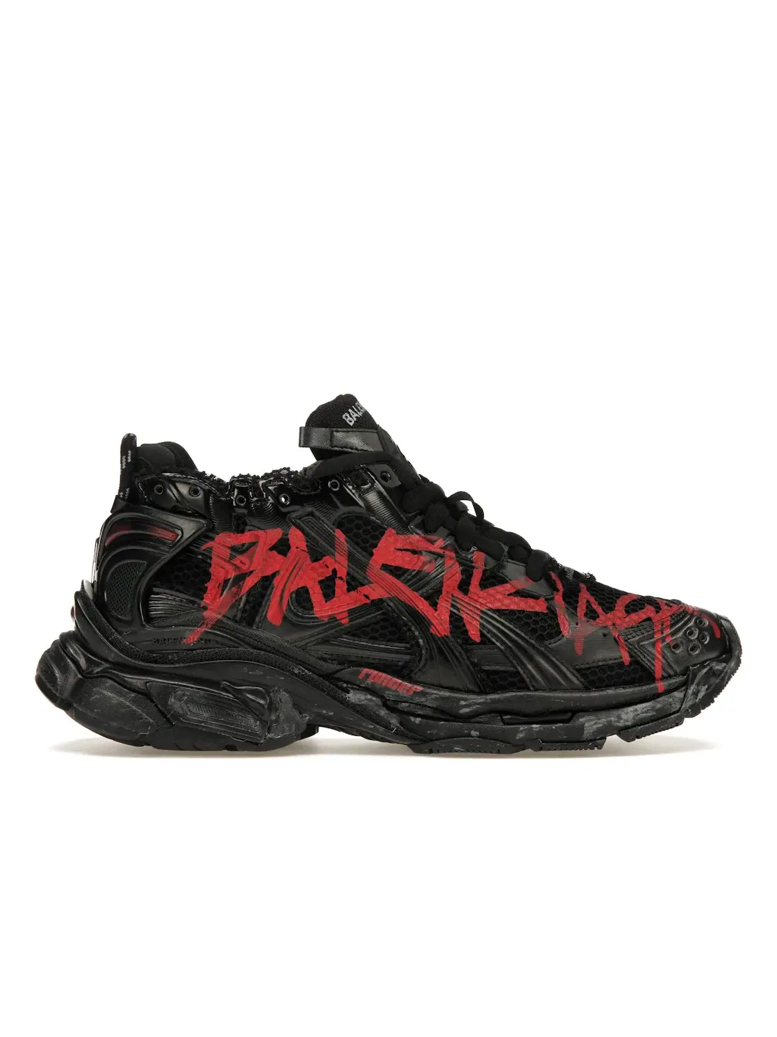 Кроссовки мужские Balenciaga Runner Graffiti — изображение 1 из 4, черный/красный