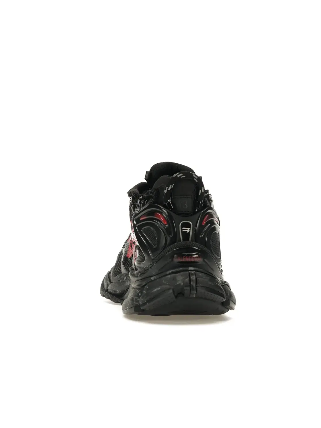 Кроссовки мужские Balenciaga Runner Graffiti — изображение 4 из 4, черный/красный