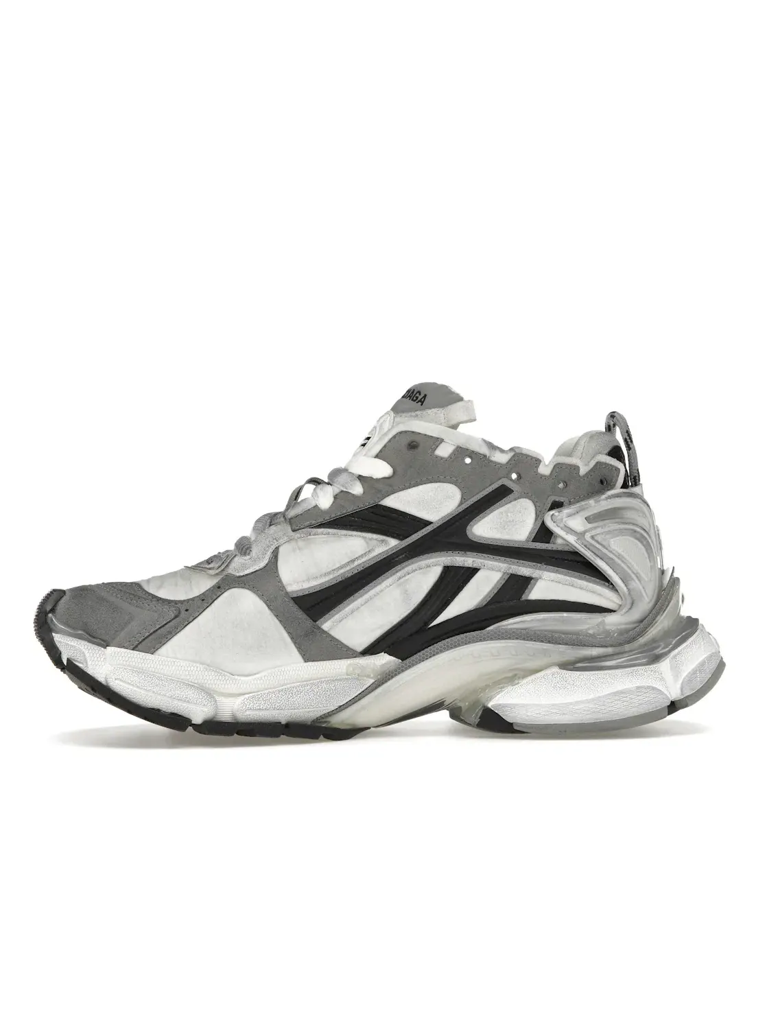 Кроссовки мужские Balenciaga Runner без шнуровки — изображение 3 из 4, серый/белый/черный