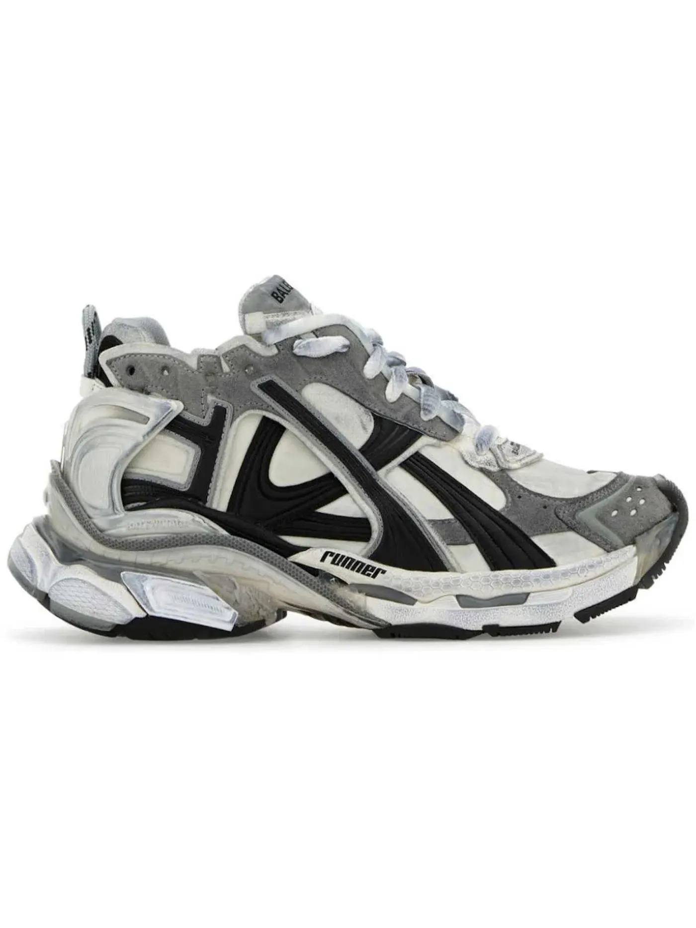 Кроссовки женские Balenciaga Runner — изображение 1 из 1, серый/белый/черный