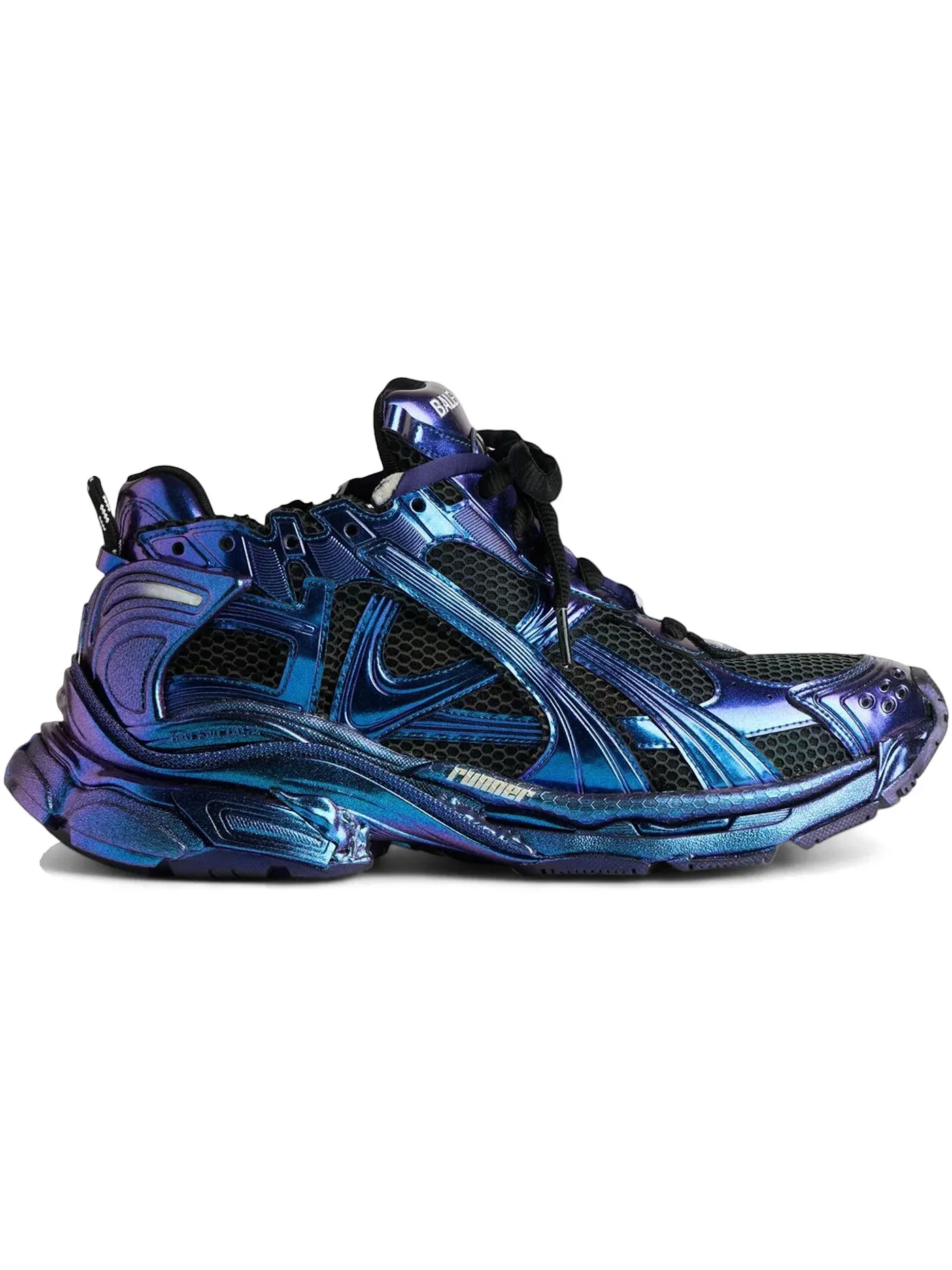 Кроссовки мужские Balenciaga Runner, с принтом — изображение 1 из 1, синий