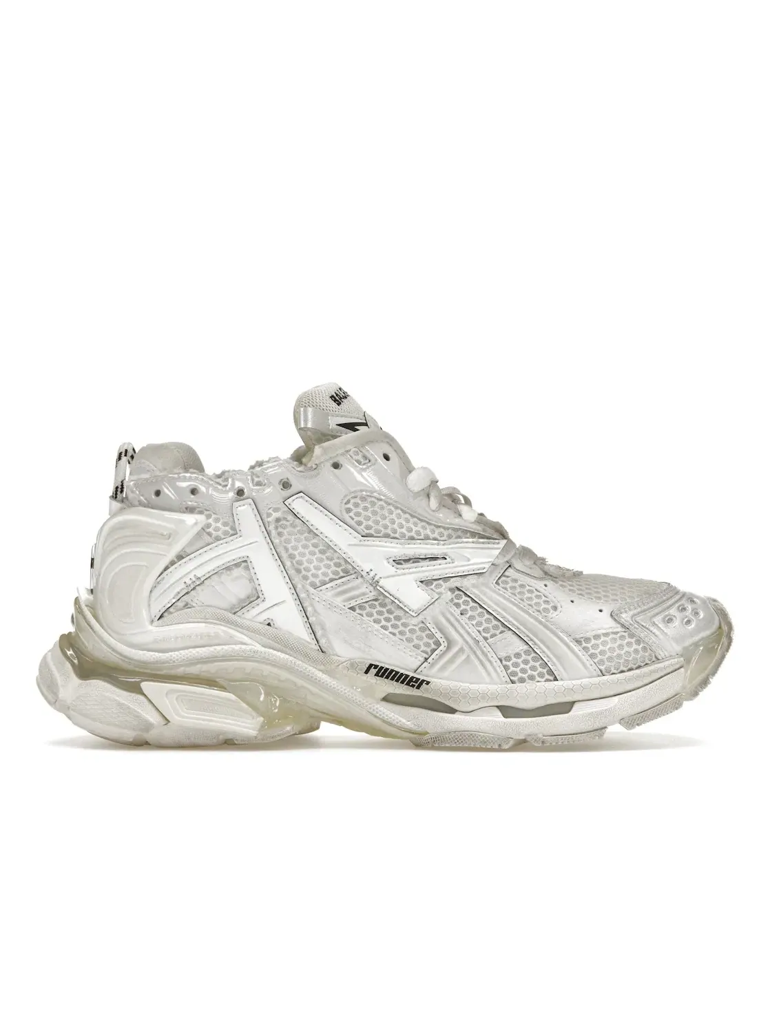 Кроссовки мужские Balenciaga Runner, кожаный верх — изображение 1 из 4, белый