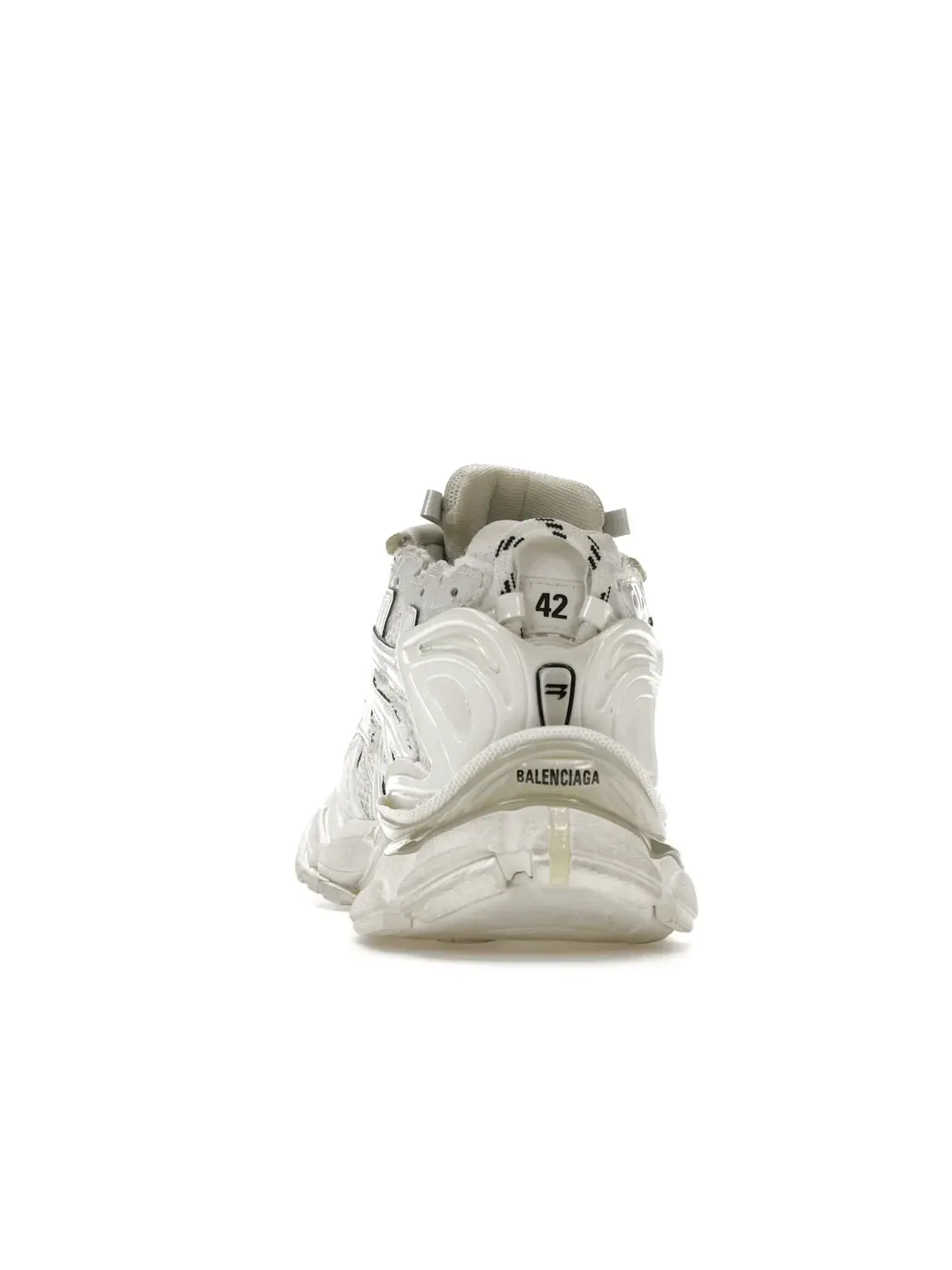 Кроссовки мужские Balenciaga Runner, кожаный верх — изображение 4 из 4, белый