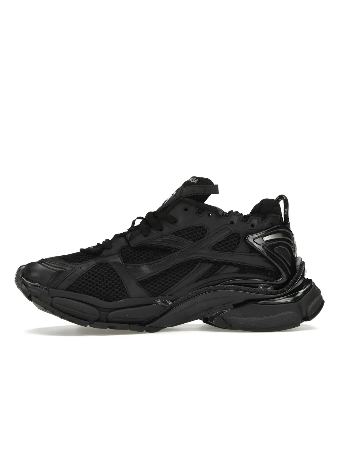 Кроссовки мужские Balenciaga Runner, матовая отделка — изображение 3 из 4, черный/черный