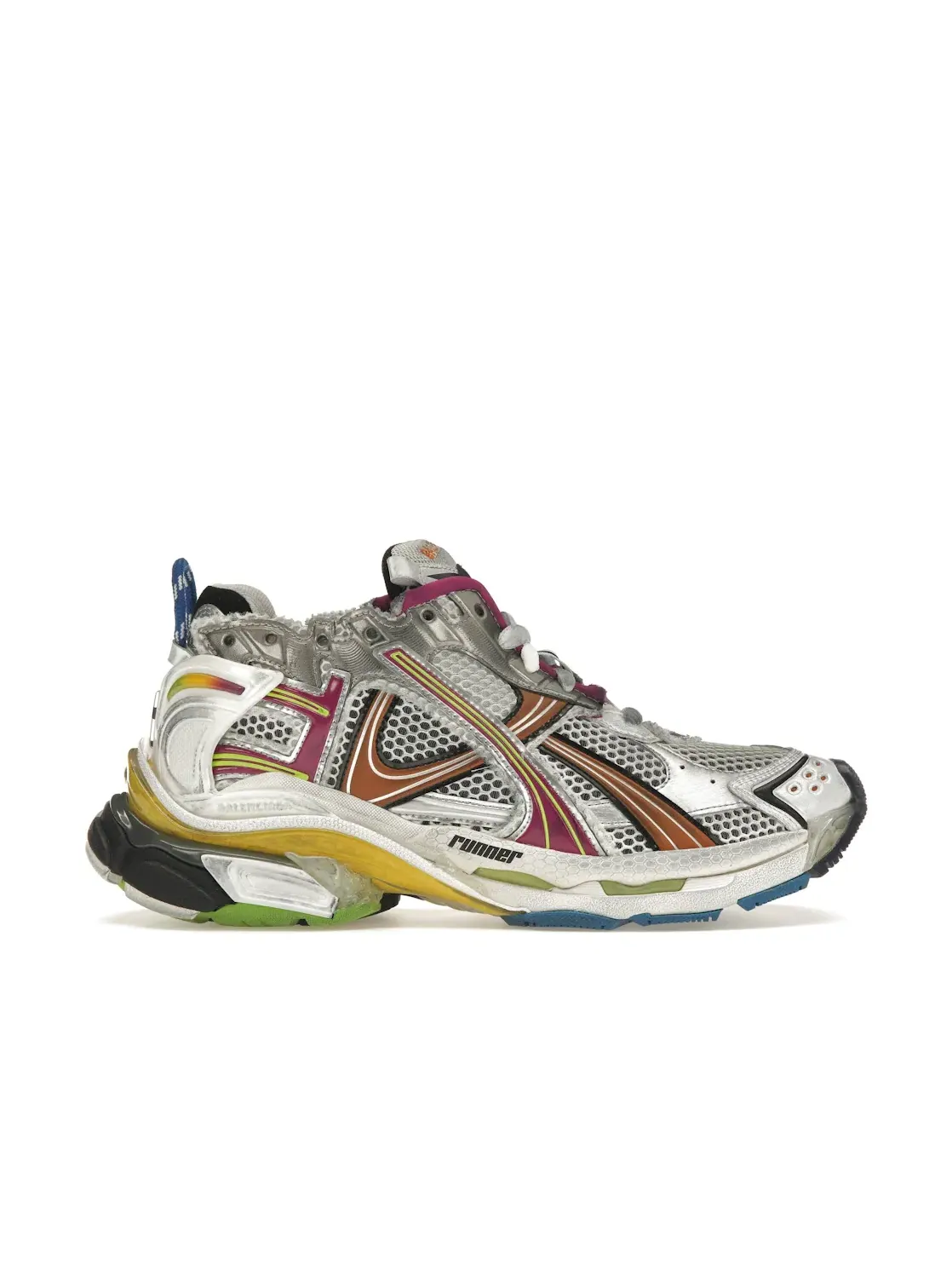 Кроссовки женские Balenciaga Runner — изображение 1 из 4, мульти/серый