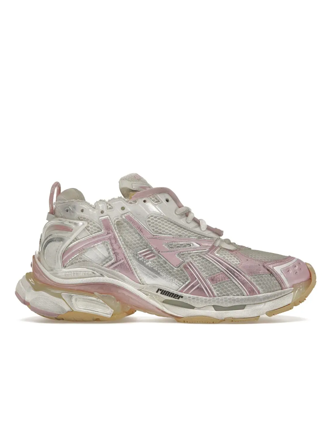 Кроссовки Balenciaga Runner — изображение 1 из 4, беловато-розовый