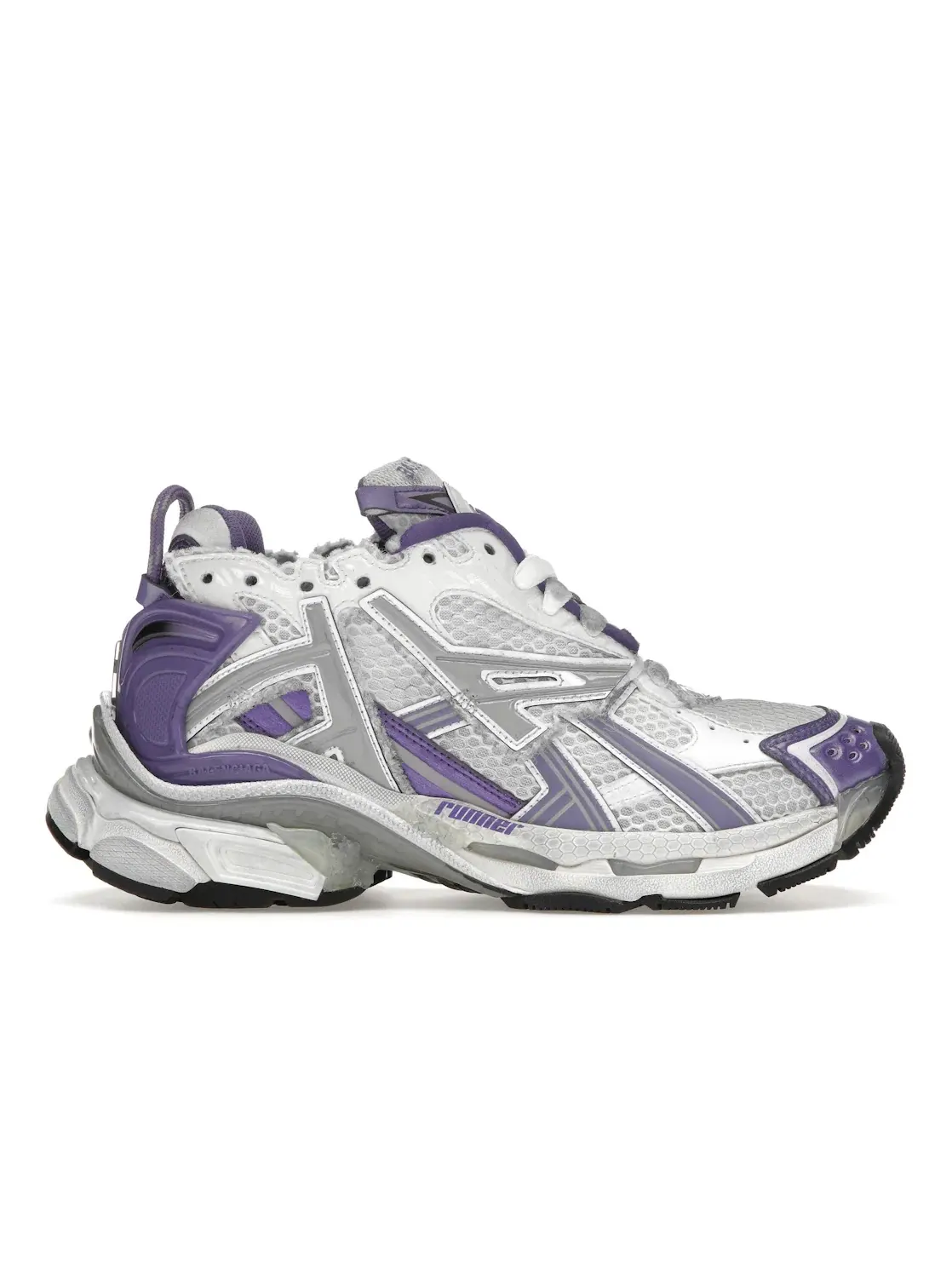 Кроссовки женские Balenciaga Runner — изображение 1 из 4, фиолетовый/серый/белый