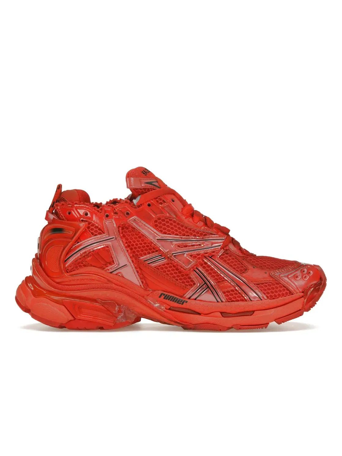 Кроссовки мужские Balenciaga Runner, с принтом — изображение 1 из 4, красный/белый
