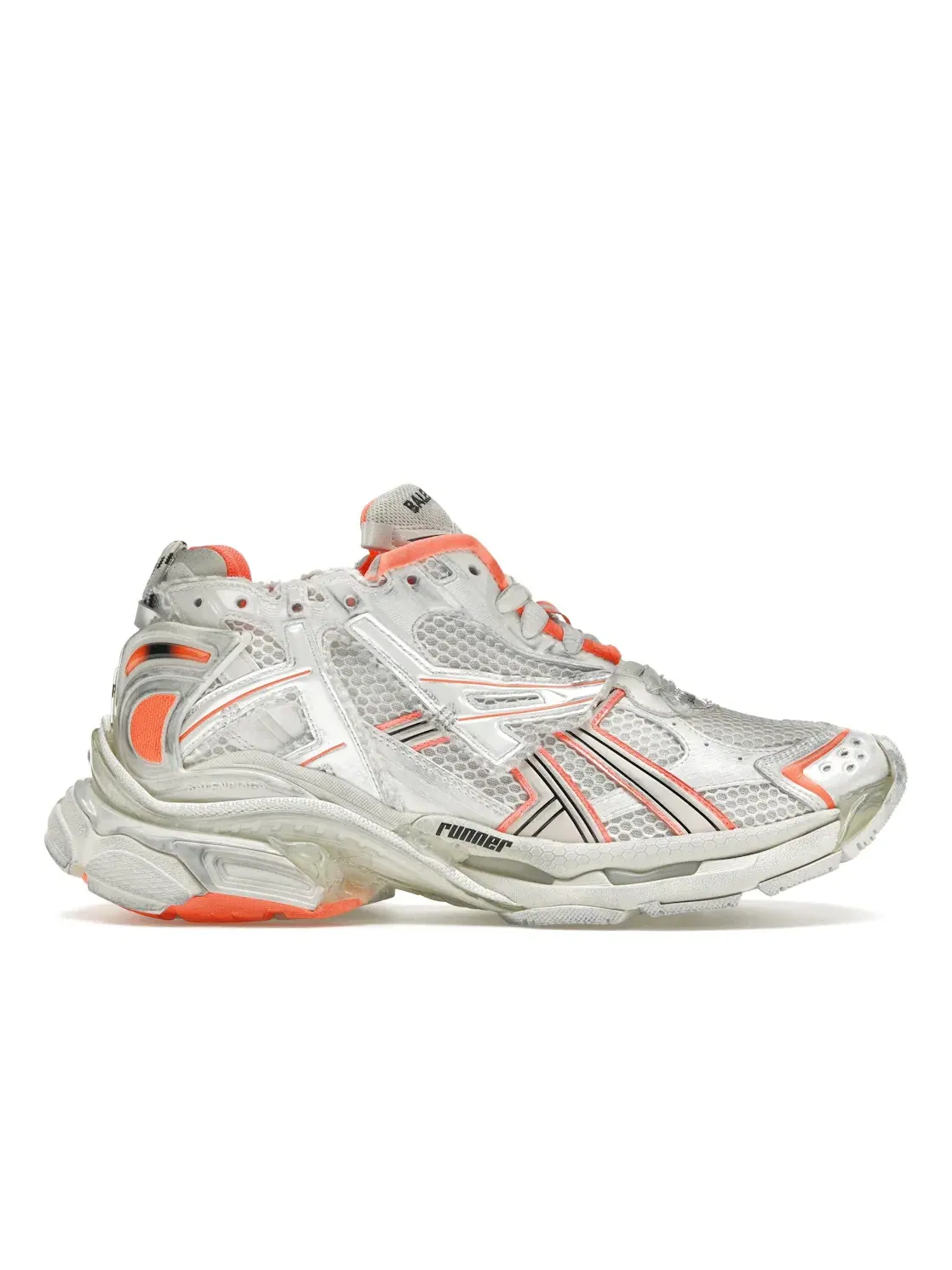 Кроссовки мужские Balenciaga Runner Trainer, с массивной подошвой — изображение 1 из 4, оранжевый/белый/черный