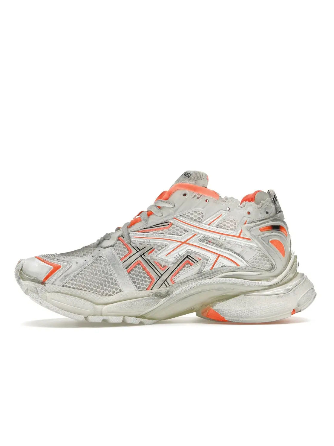 Кроссовки мужские Balenciaga Runner Trainer, с массивной подошвой — изображение 3 из 4, оранжевый/белый/черный
