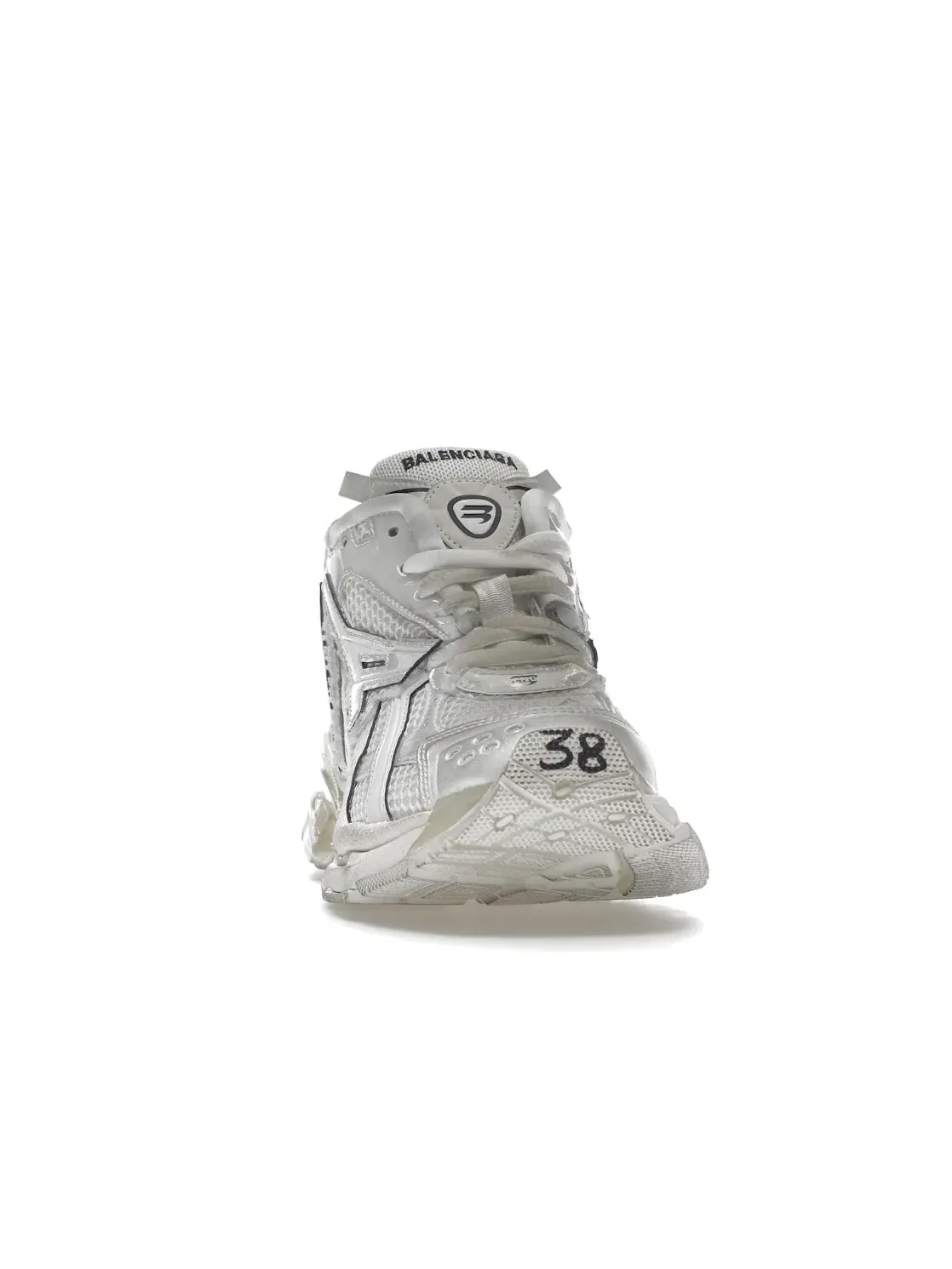Кроссовки женские Balenciaga Runner, с массивной подошвой — изображение 2 из 4, белый