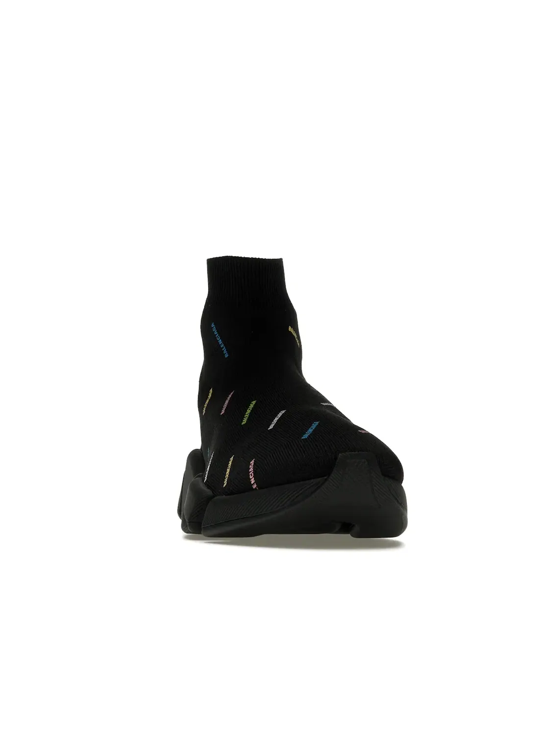 Кроссовки мужские Balenciaga Speed 2.0 AllOver Logo Recycled Knit — изображение 2 из 4, черный мульти