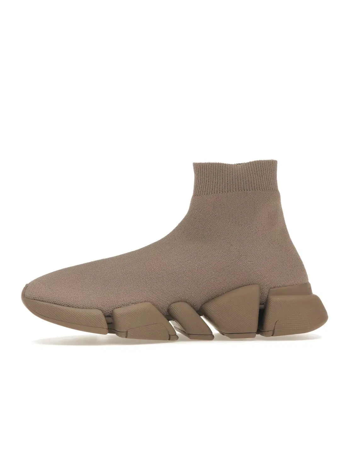 Кроссовки женские Balenciaga Speed 2.0, текстильные — изображение 3 из 4, бежевый