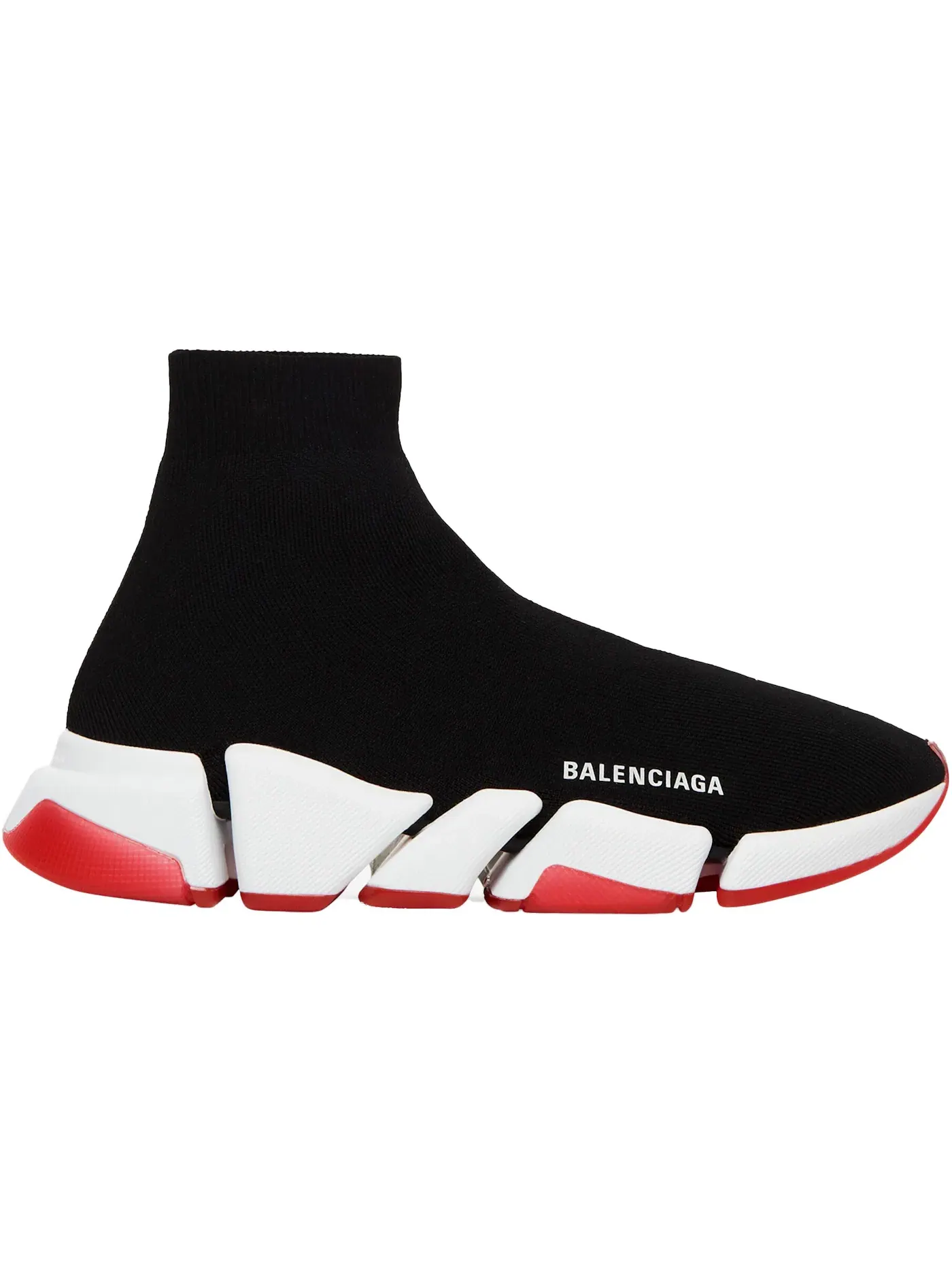 Кроссовки Balenciaga Speed 2.0 Bicolor Transparent — изображение 1 из 1, черный/белый/красный