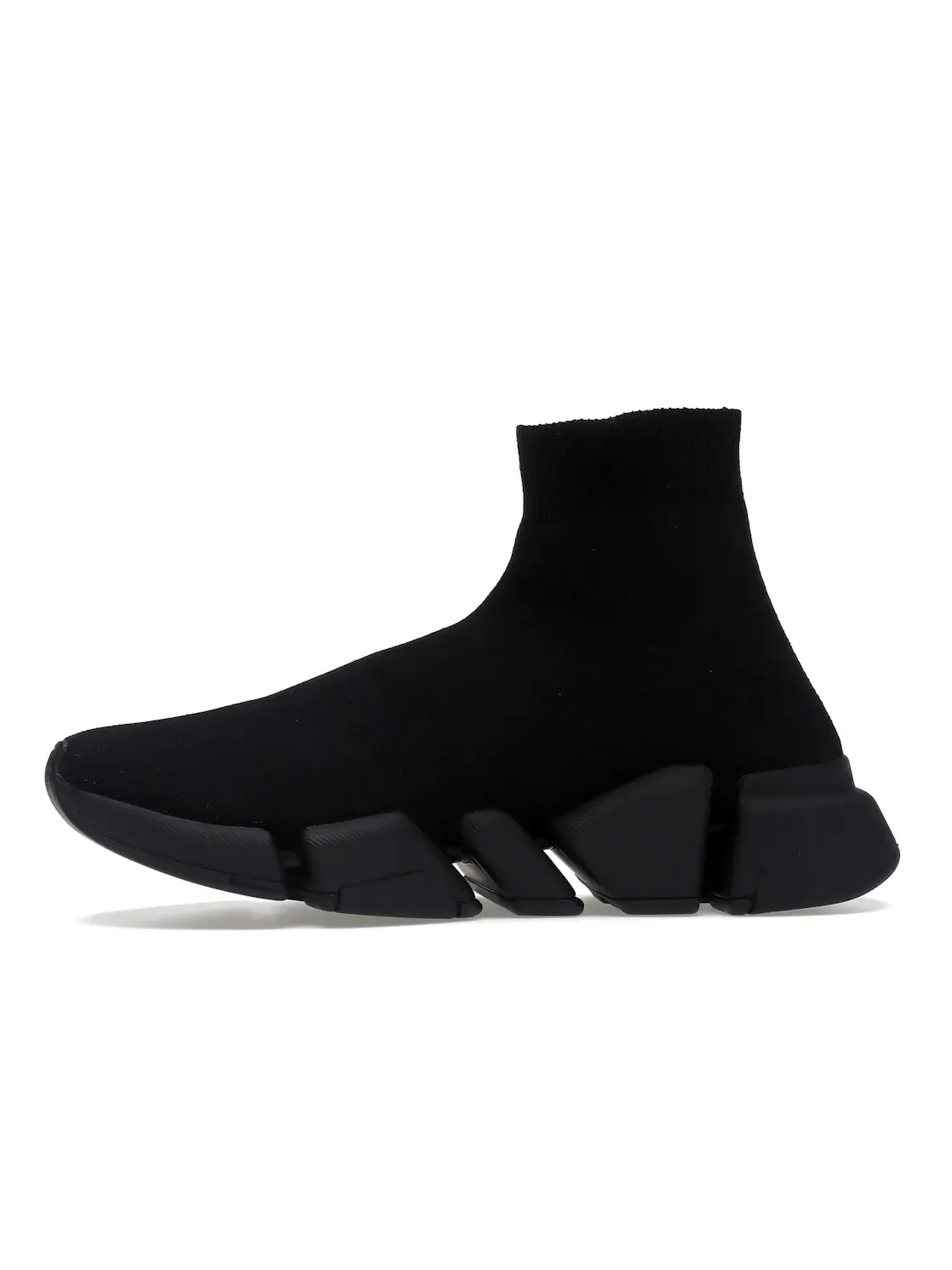 Кроссовки женские Balenciaga Speed 2.0, без шнурков — изображение 3 из 4, черный