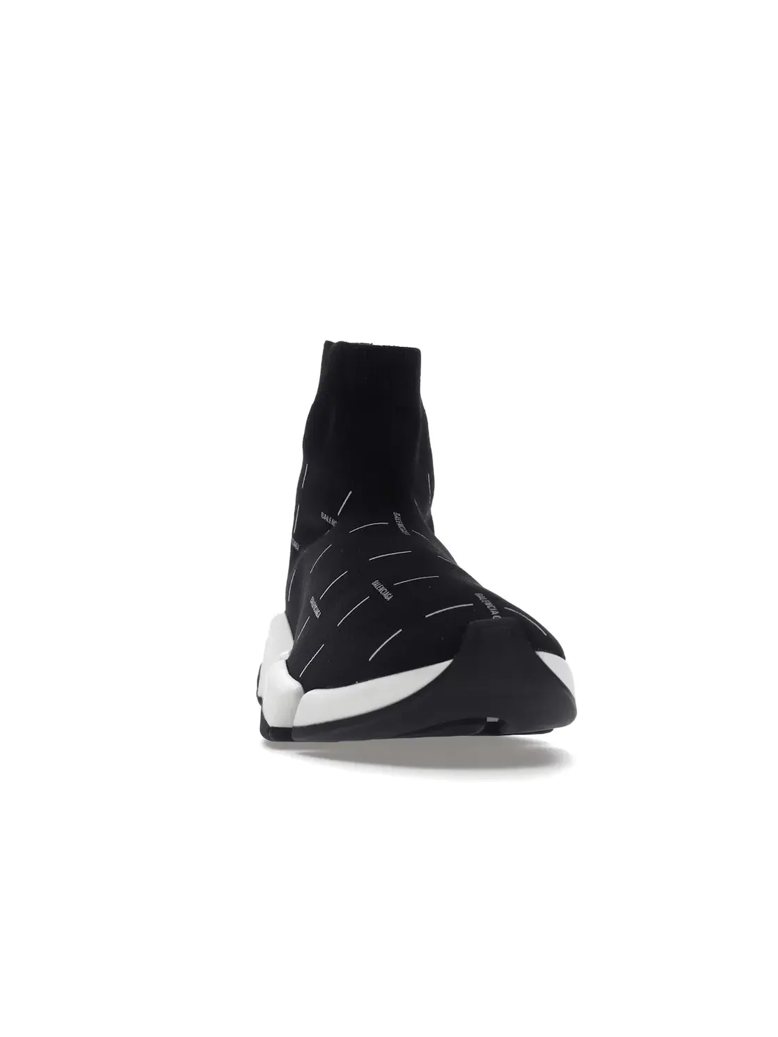 Кроссовки мужские Balenciaga Speed 2.0, с логотипом — изображение 2 из 4, черный/белый