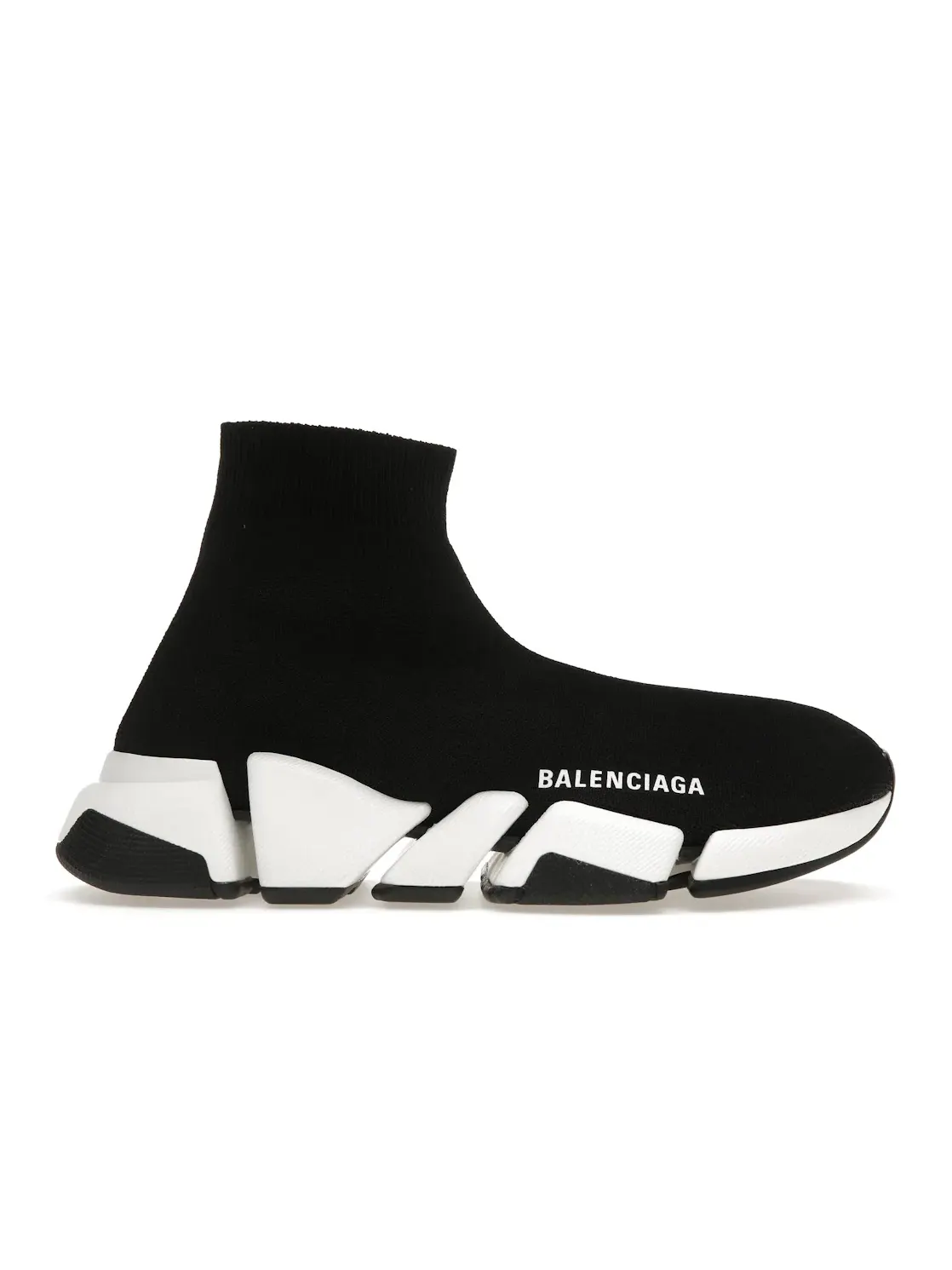 Кроссовки женские Balenciaga Speed 2.0, с принтом — изображение 1 из 4, черный/белый