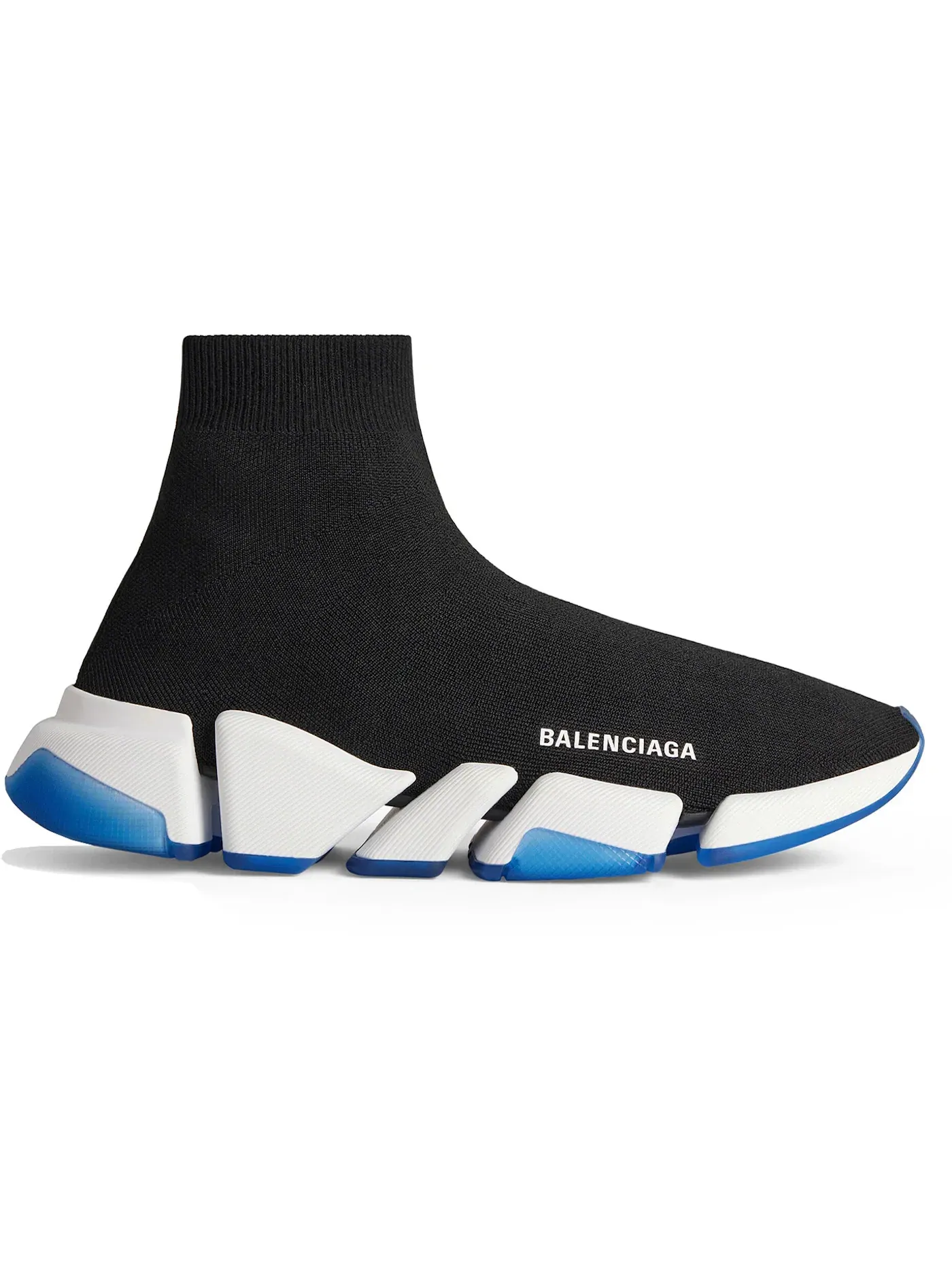 Кроссовки мужские Balenciaga Speed 2.0, с контрастной подошвой — изображение 1 из 1, черный/белый/синий
