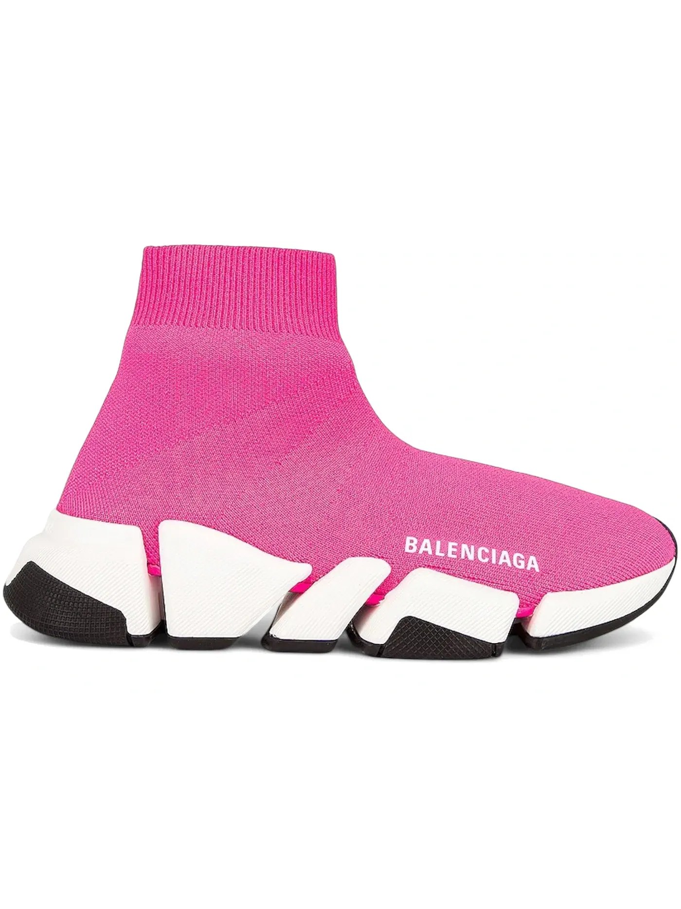 Кроссовки женские Balenciaga Speed 2.0 бесшовные — изображение 1 из 1, розовый/белый/черный