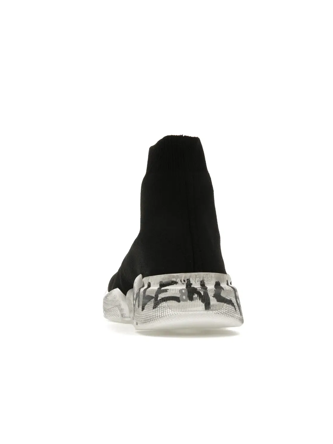 Кроссовки мужские Balenciaga Speed 2.0 Graffiti Recycled Knit — изображение 4 из 4, черный, белый