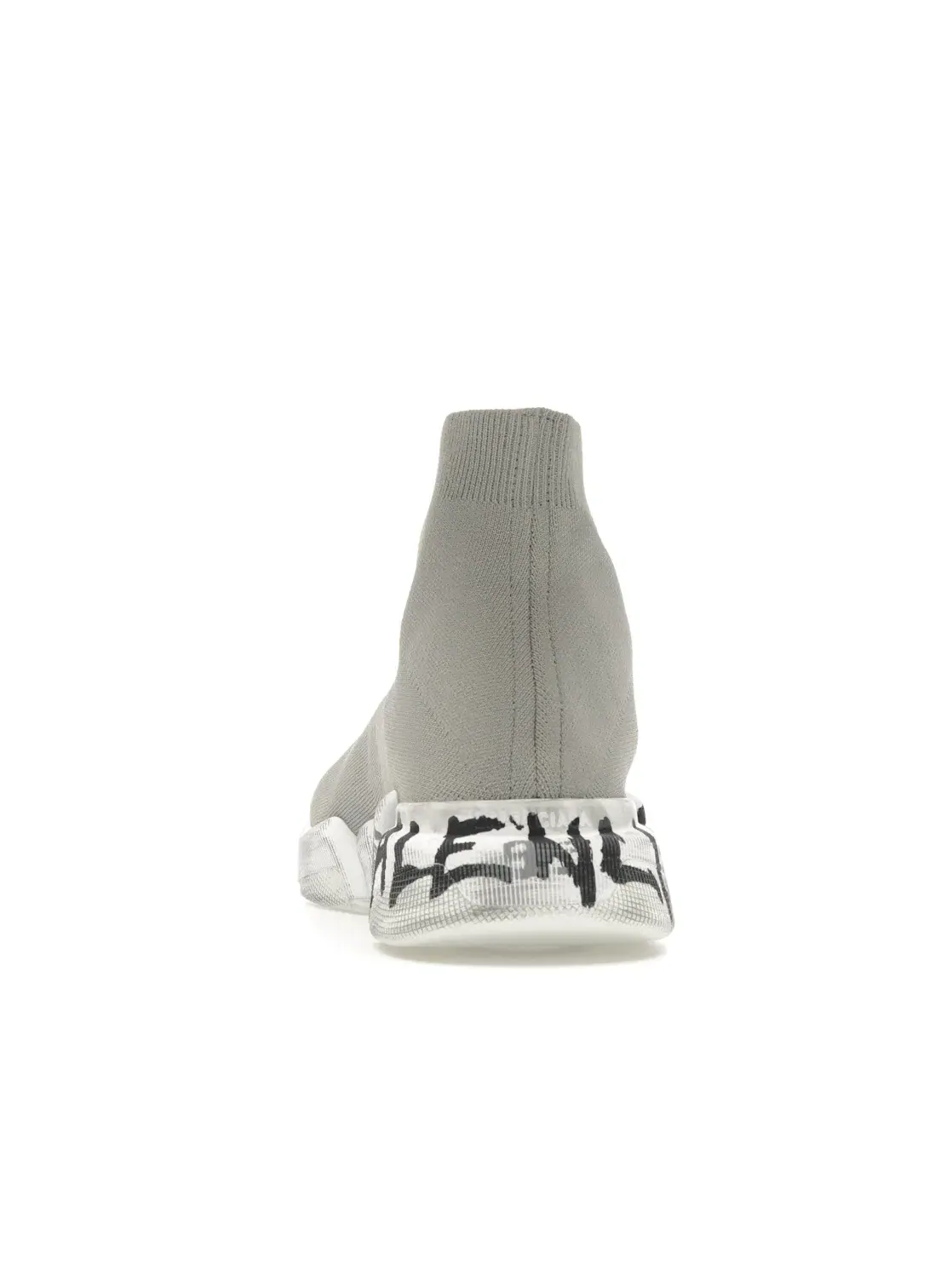 Кроссовки мужские Balenciaga Speed 2.0 Graffiti Recycled Knit — изображение 4 из 4, серый/белый