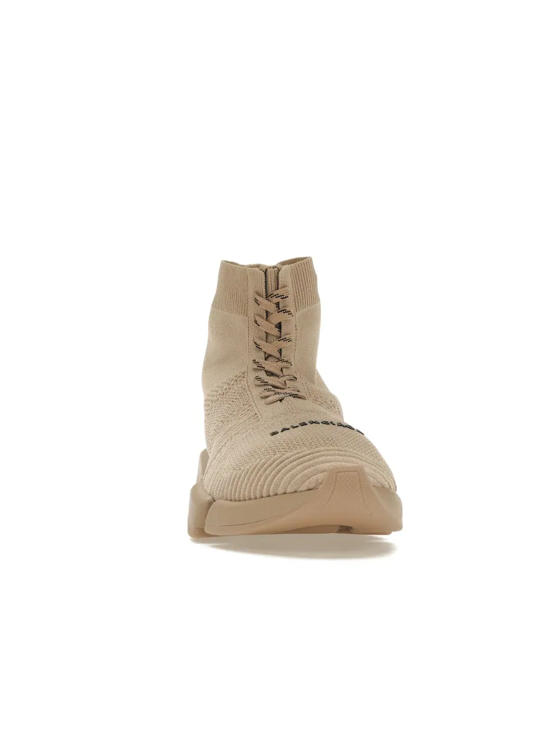 Кроссовки мужские Balenciaga Speed 2.0 Lace Up, трикотажный верх — изображение 2 из 4, бежевый