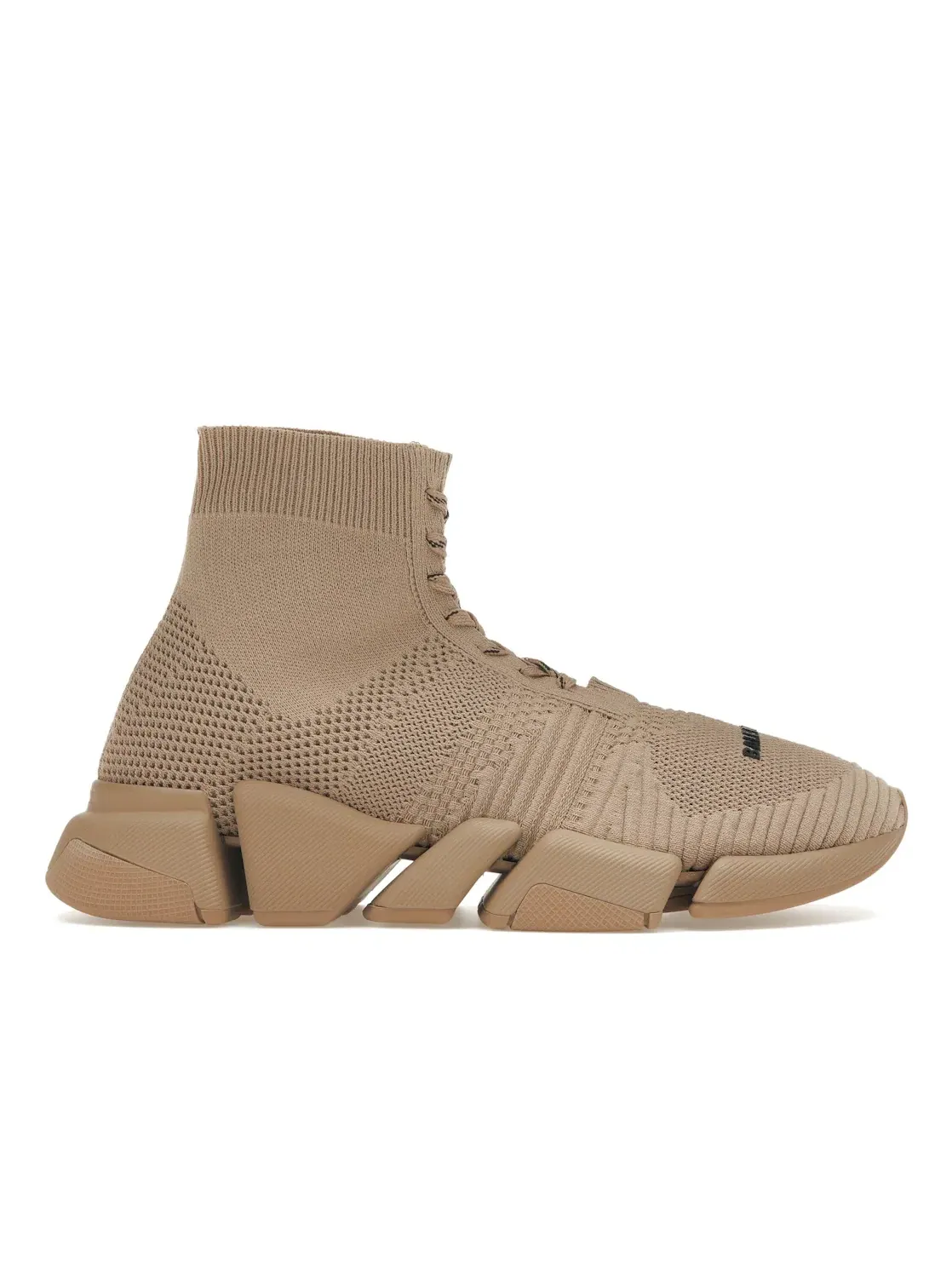 Кроссовки женские Balenciaga Speed 2.0 Lace Up — изображение 1 из 4, бежевый
