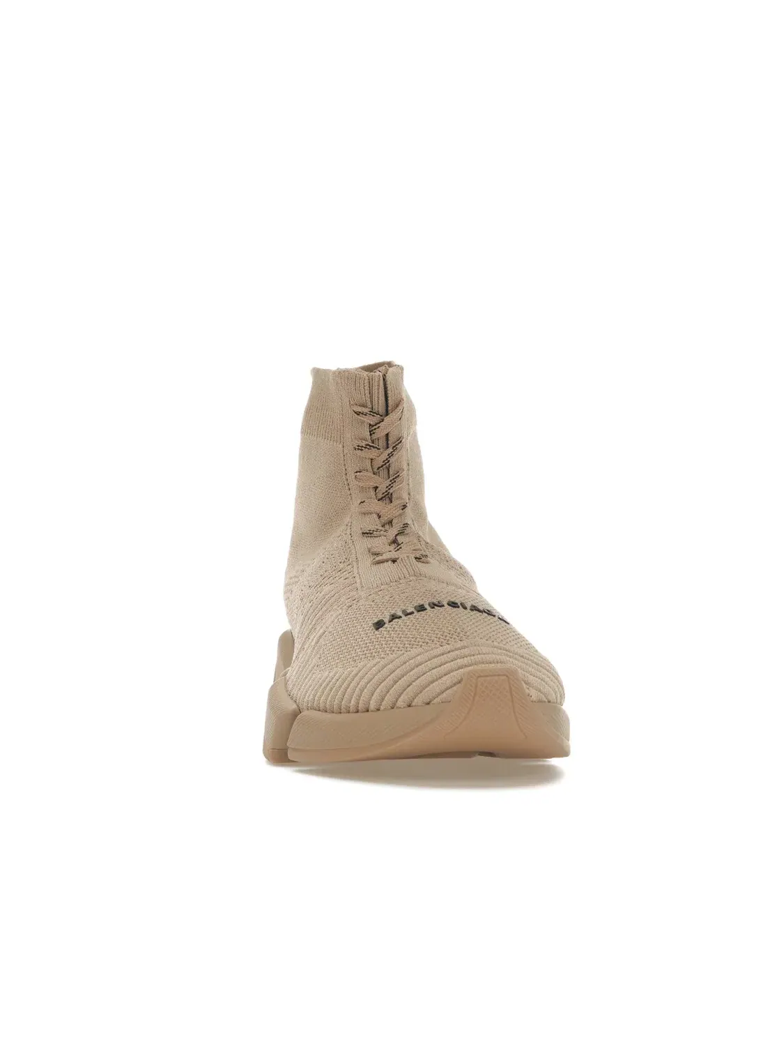 Кроссовки женские Balenciaga Speed 2.0 Lace Up — изображение 2 из 4, бежевый