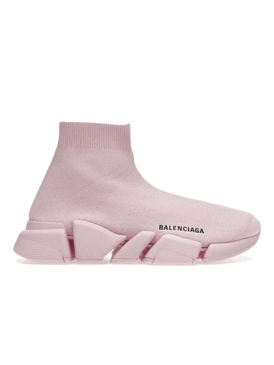 Кроссовки женские Balenciaga Speed 2.0 с принтом — изображение 1 из 4, розовый
