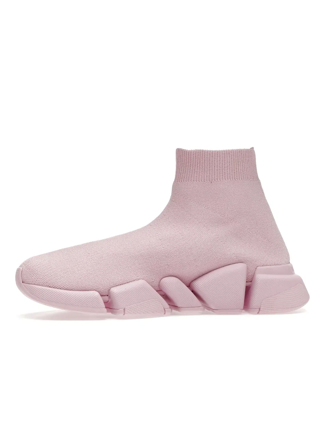 Кроссовки женские Balenciaga Speed 2.0 с принтом — изображение 3 из 4, розовый